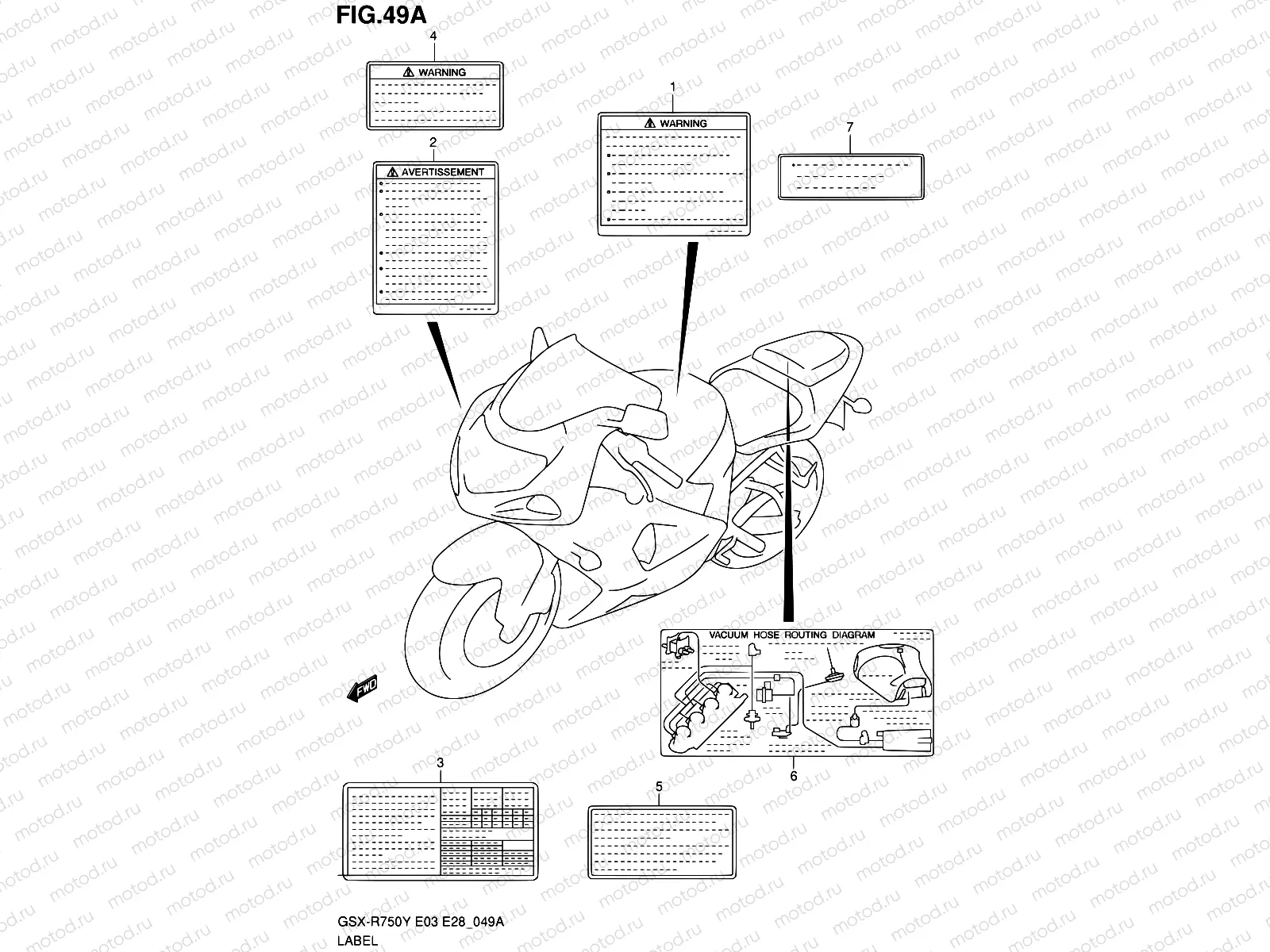 49A - LABEL (MODEL K2/K3)