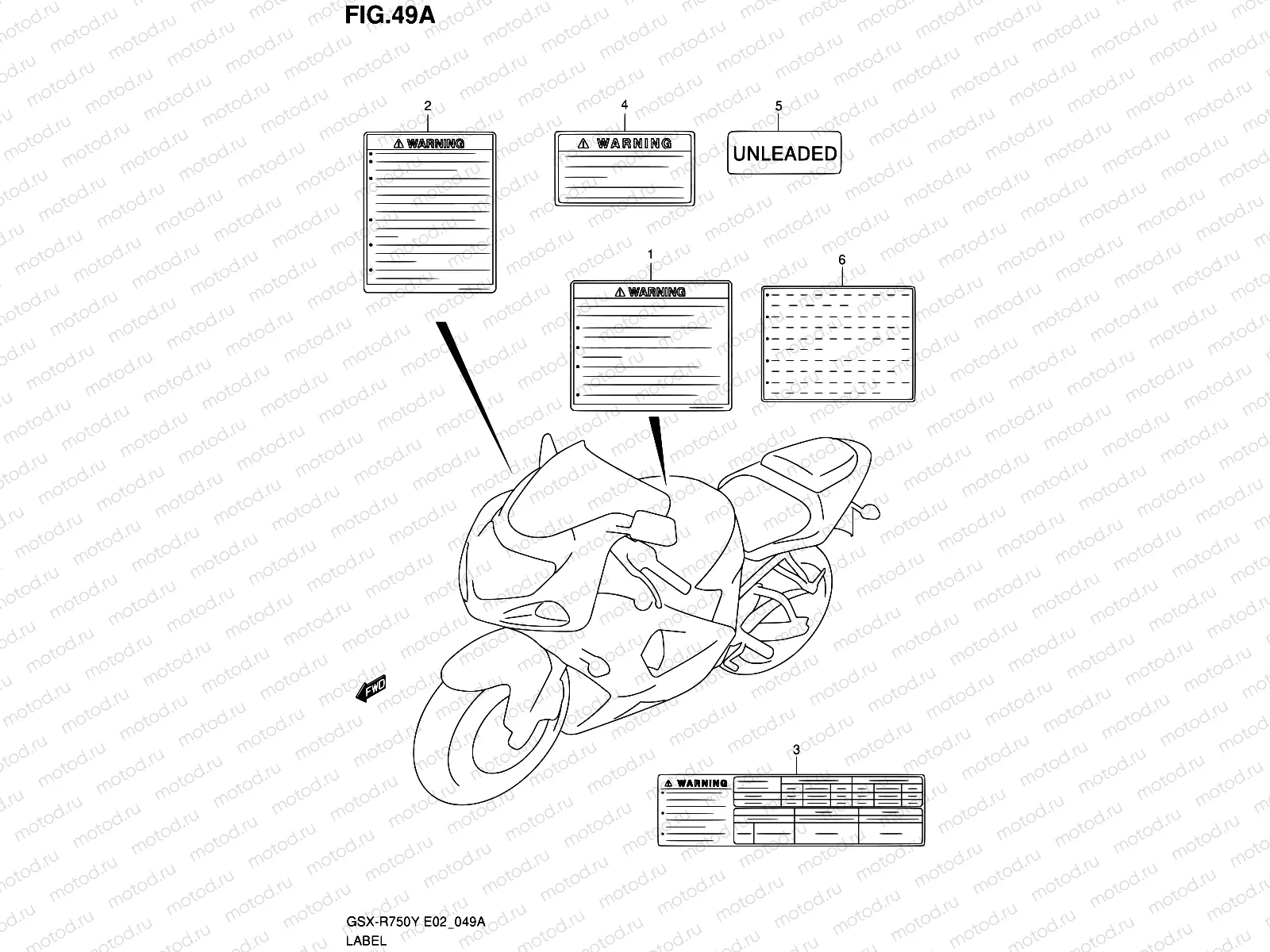 49A - LABEL (MODEL K2/K3)