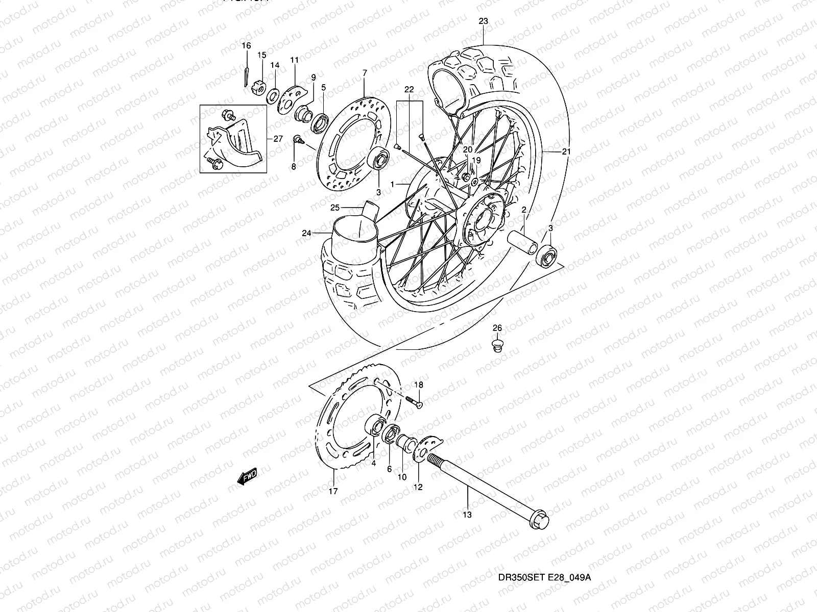 49A - REAR WHEEL (MODEL T)