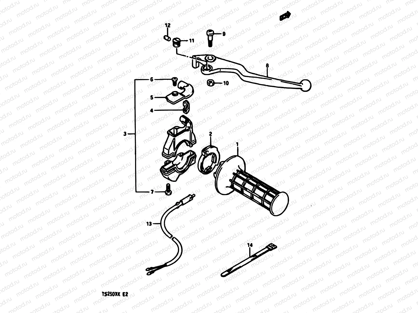 49A - RIGHT HANDLE SWITCH (MODEL H/J/K E15,E16,E17,E22,MODEL K E02)