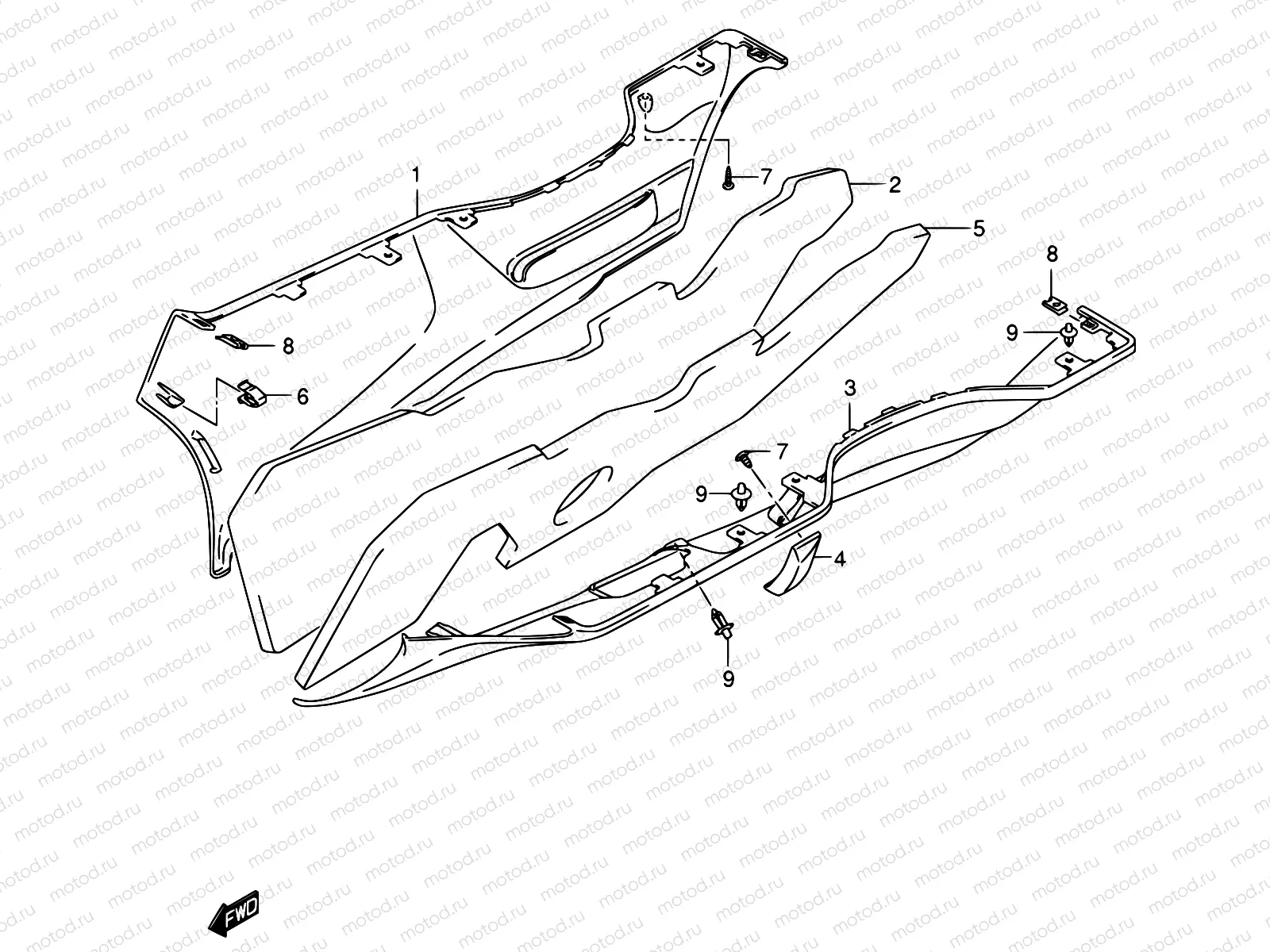 49A - SIDE LEG SHIELD (MODEL K5)