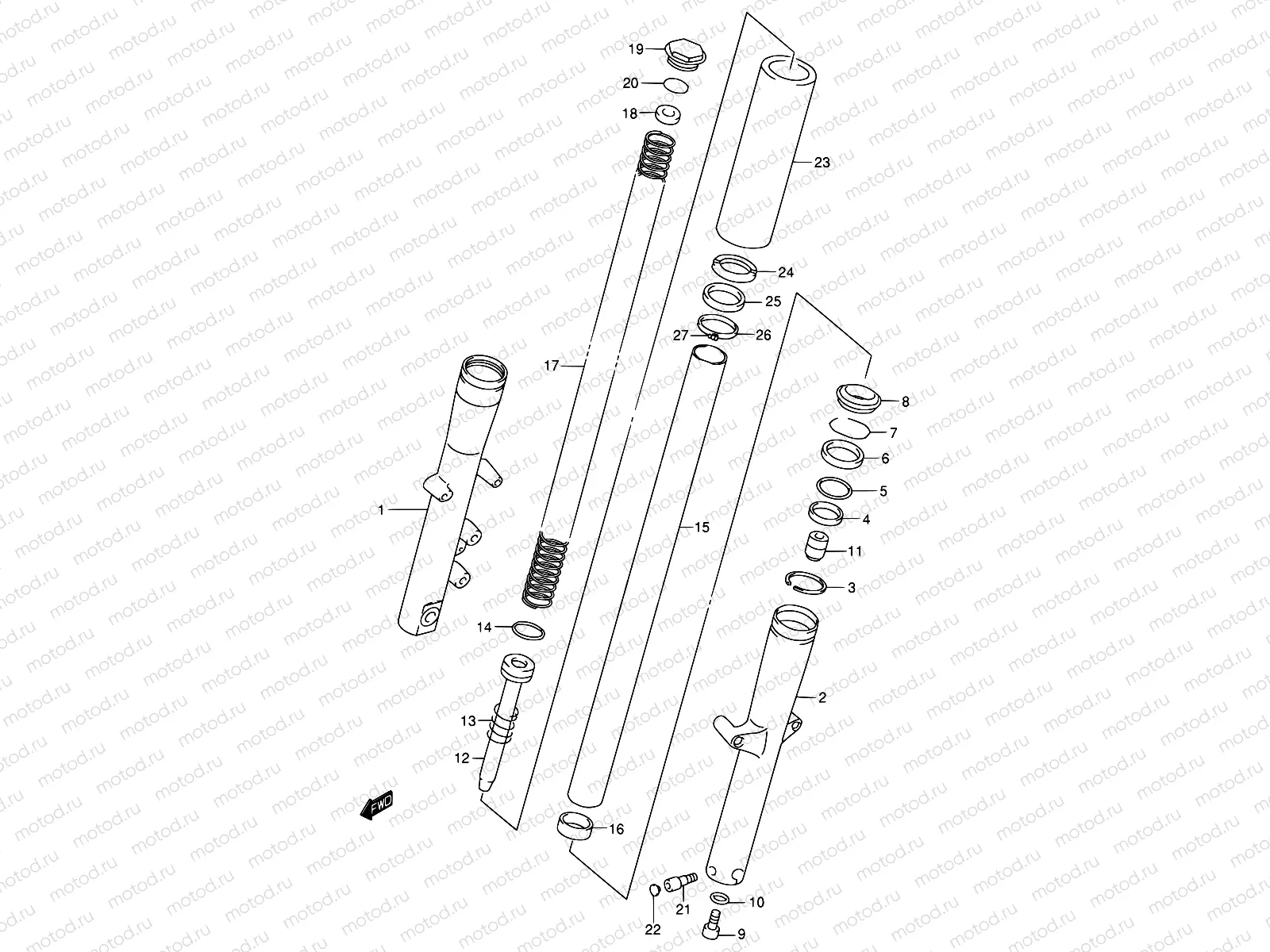49B - FRONT DAMPER (MODEL Y P37)