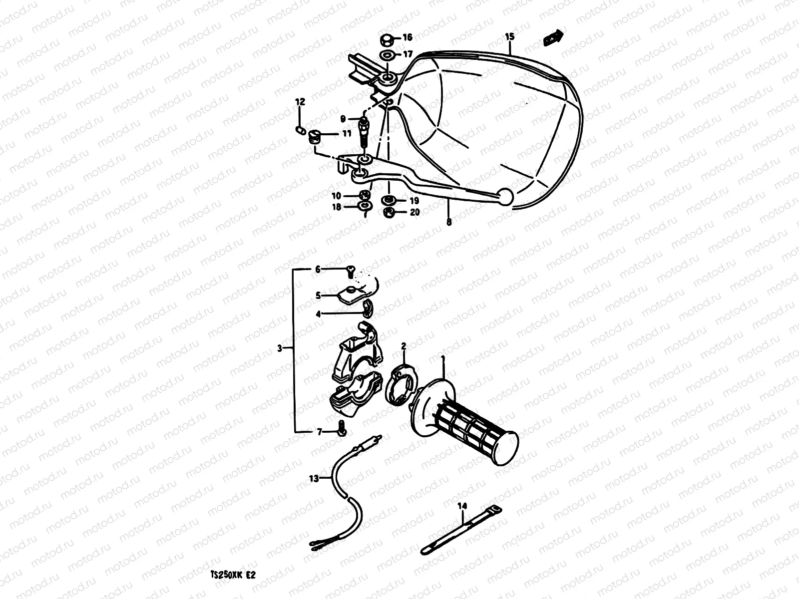 49B - RIGHT HANDLE SWITCH (MODEL K E21,E24)