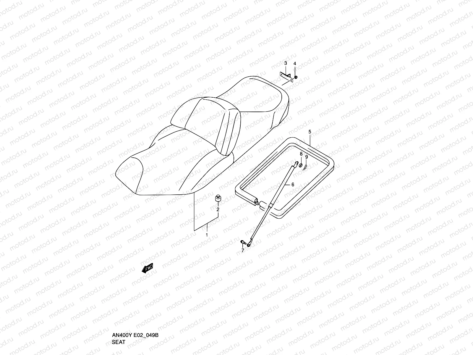 49B - SEAT (AN400RK2)