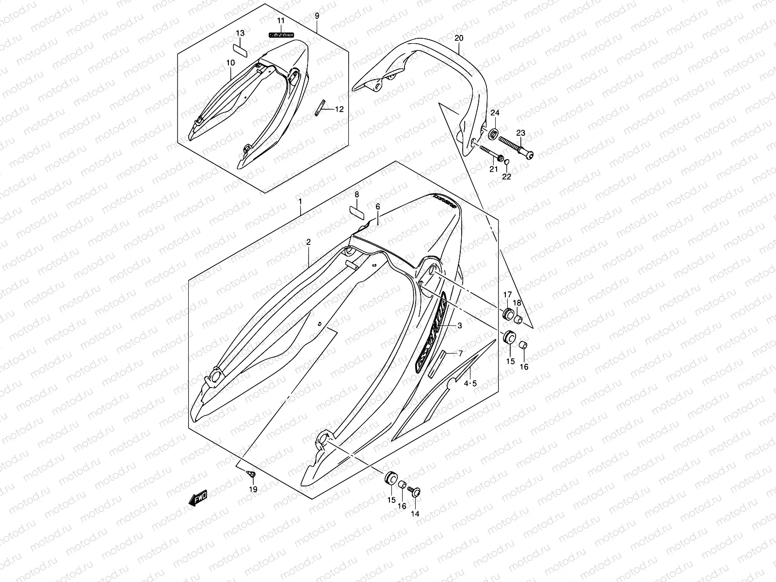 49B - SEAT TAIL COVER (MODEL K4)