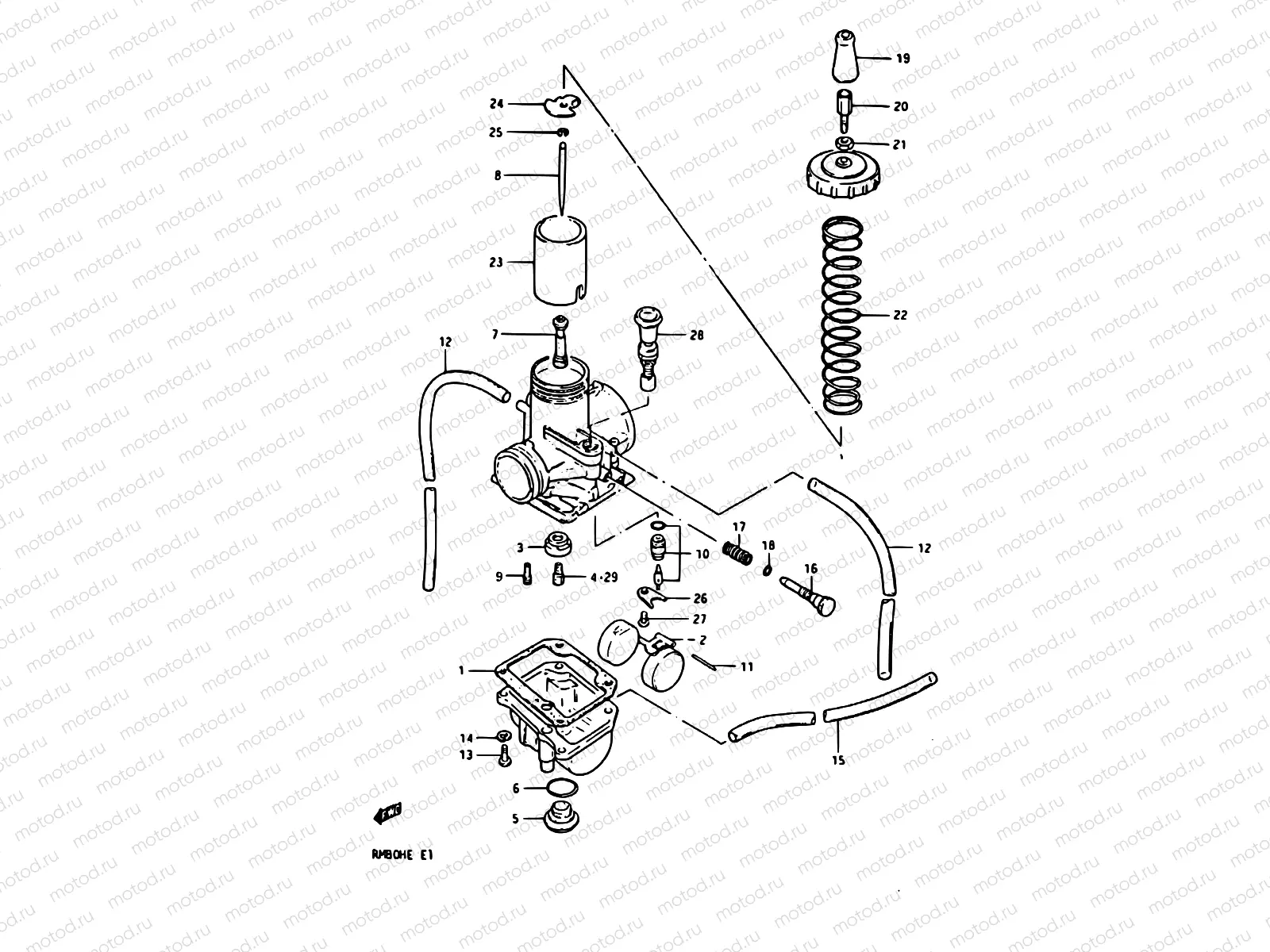 5 - CARBURETOR (MODEL D)