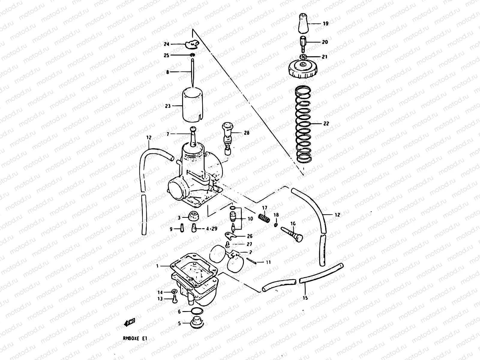 5 - CARBURETOR (MODEL D)