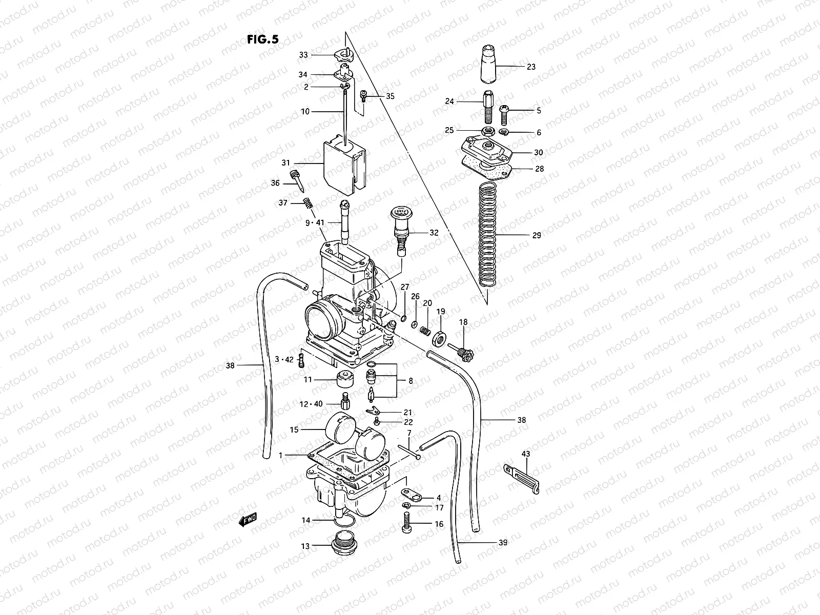 5 - CARBURETOR (MODEL G/H/J)