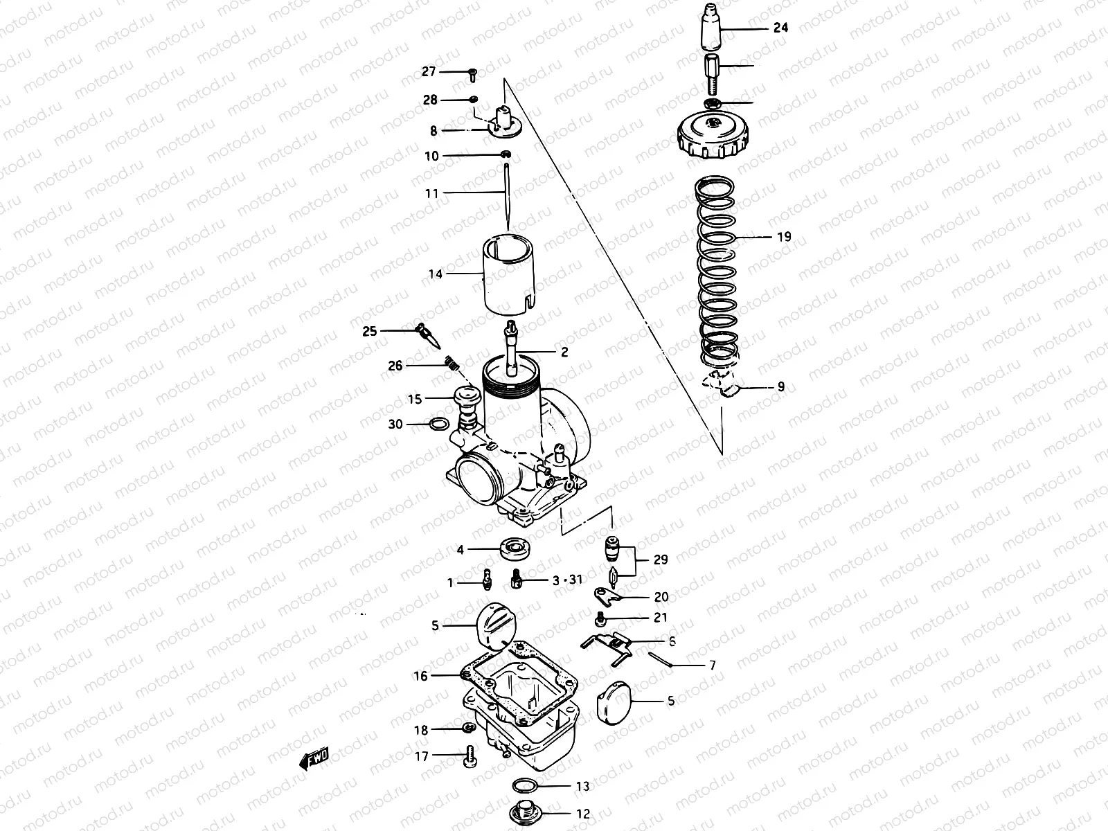 5 - CARBURETOR (MODEL X)