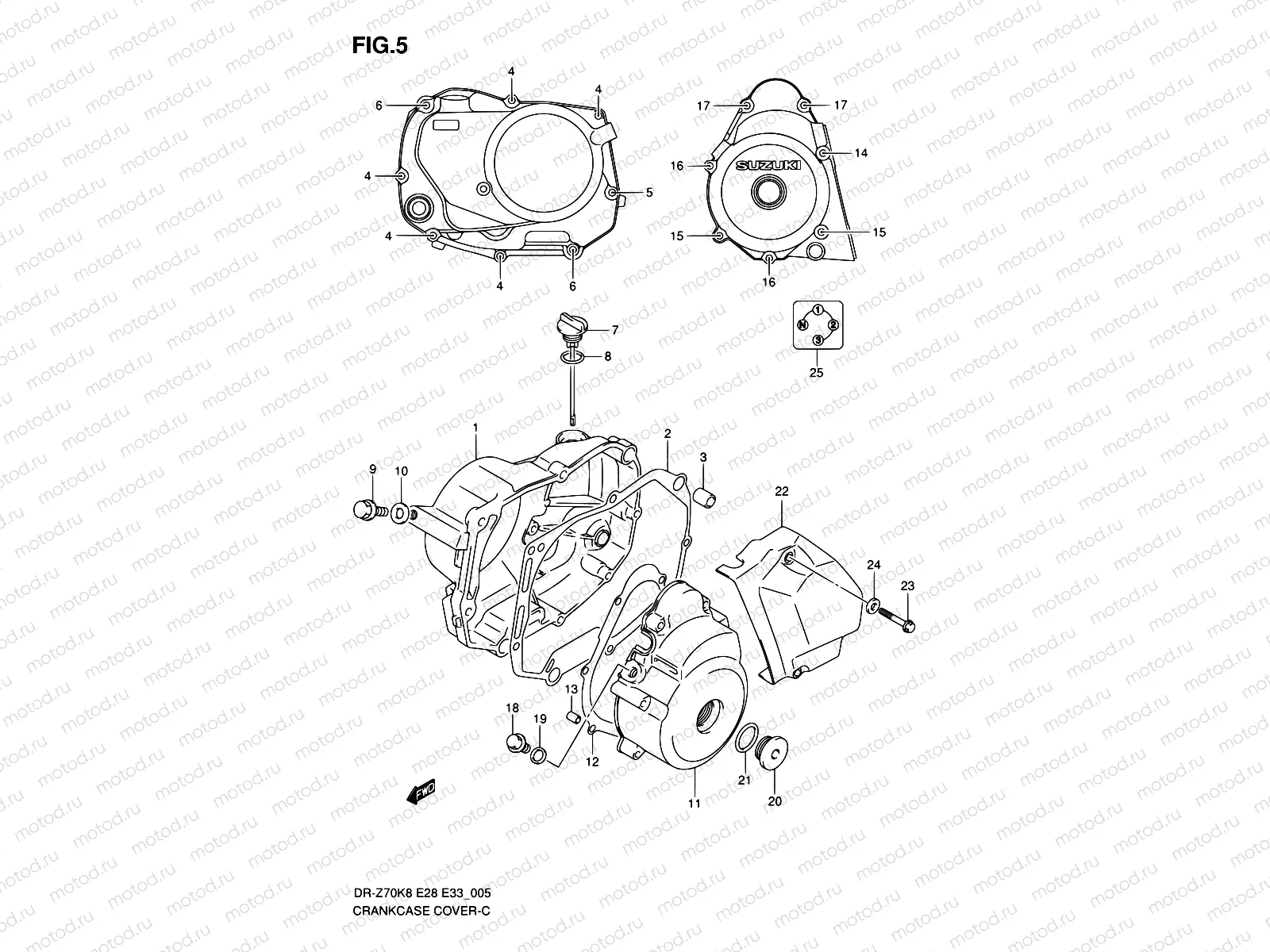 5 - CRANKCASE COVER