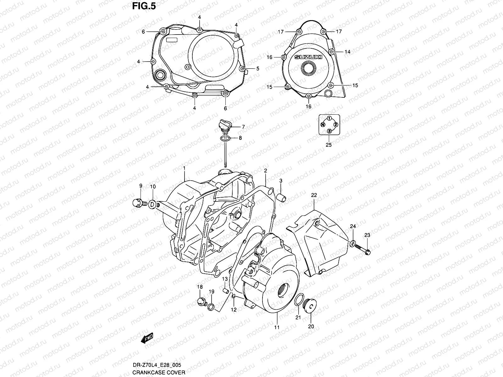 5 - CRANKCASE COVER