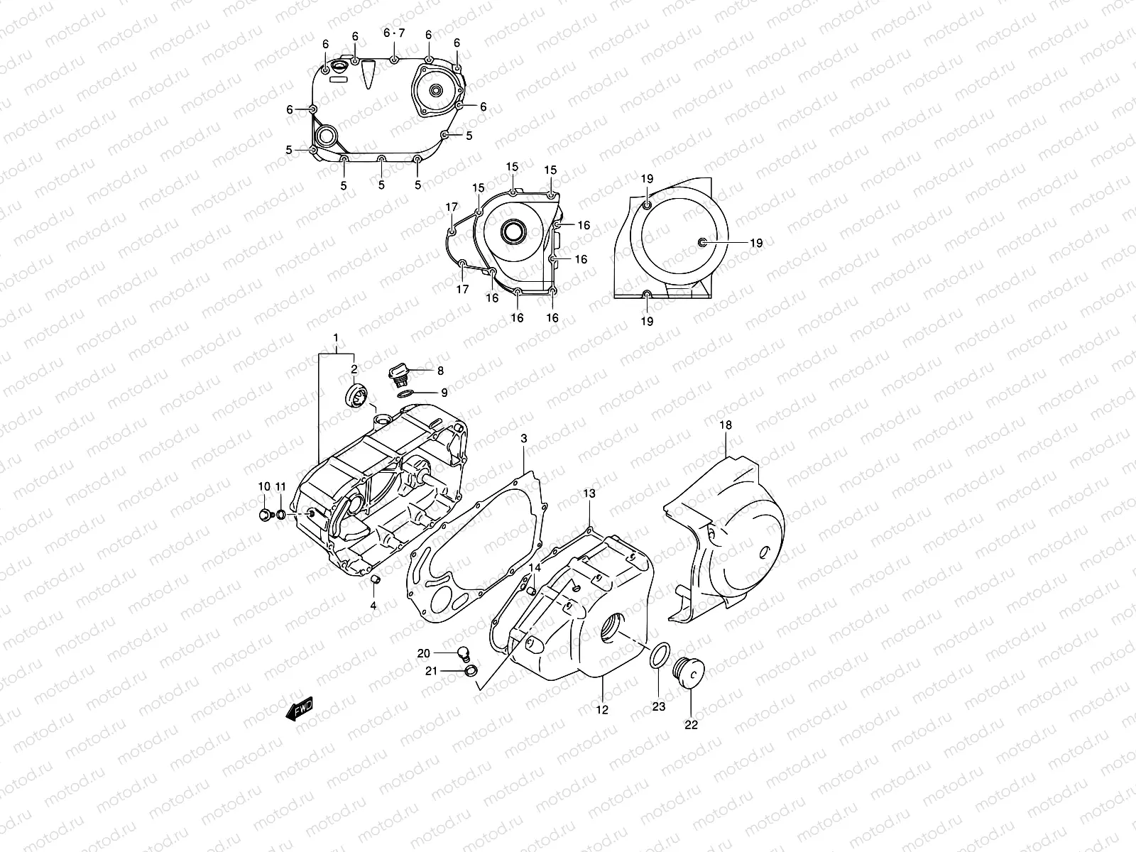5 - CRANKCASE COVER