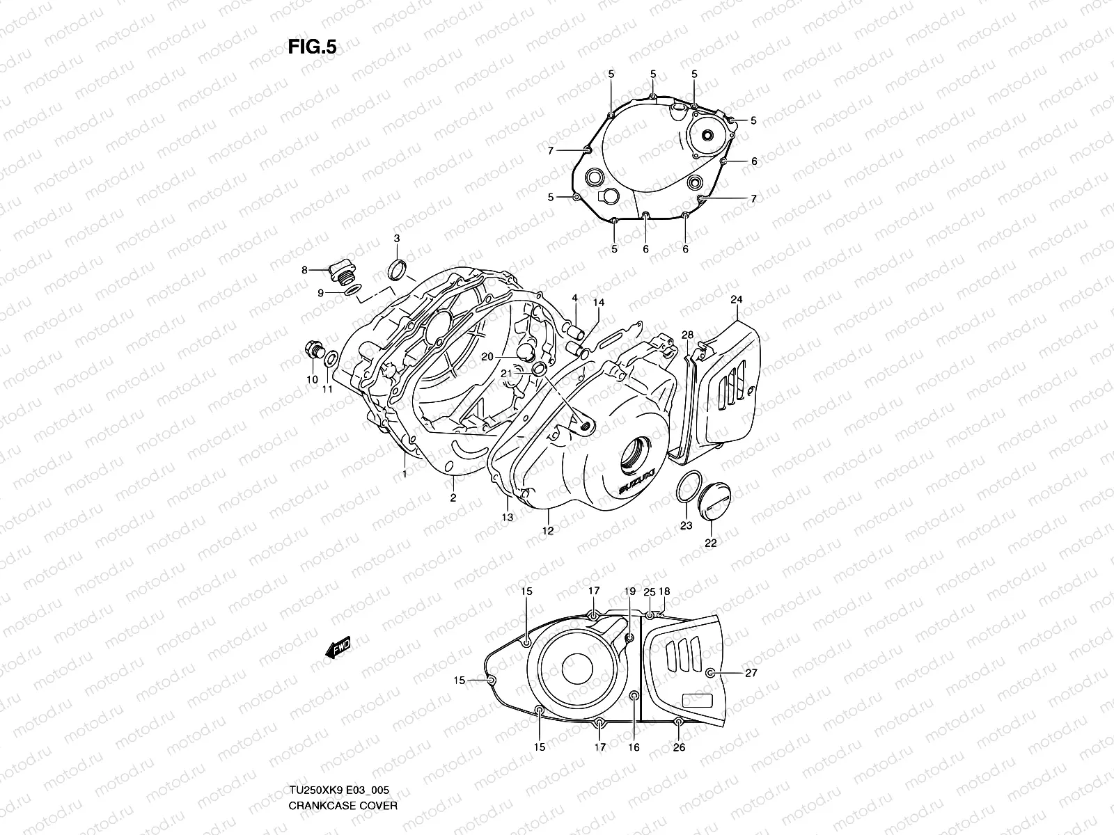 5 - CRANKCASE COVER