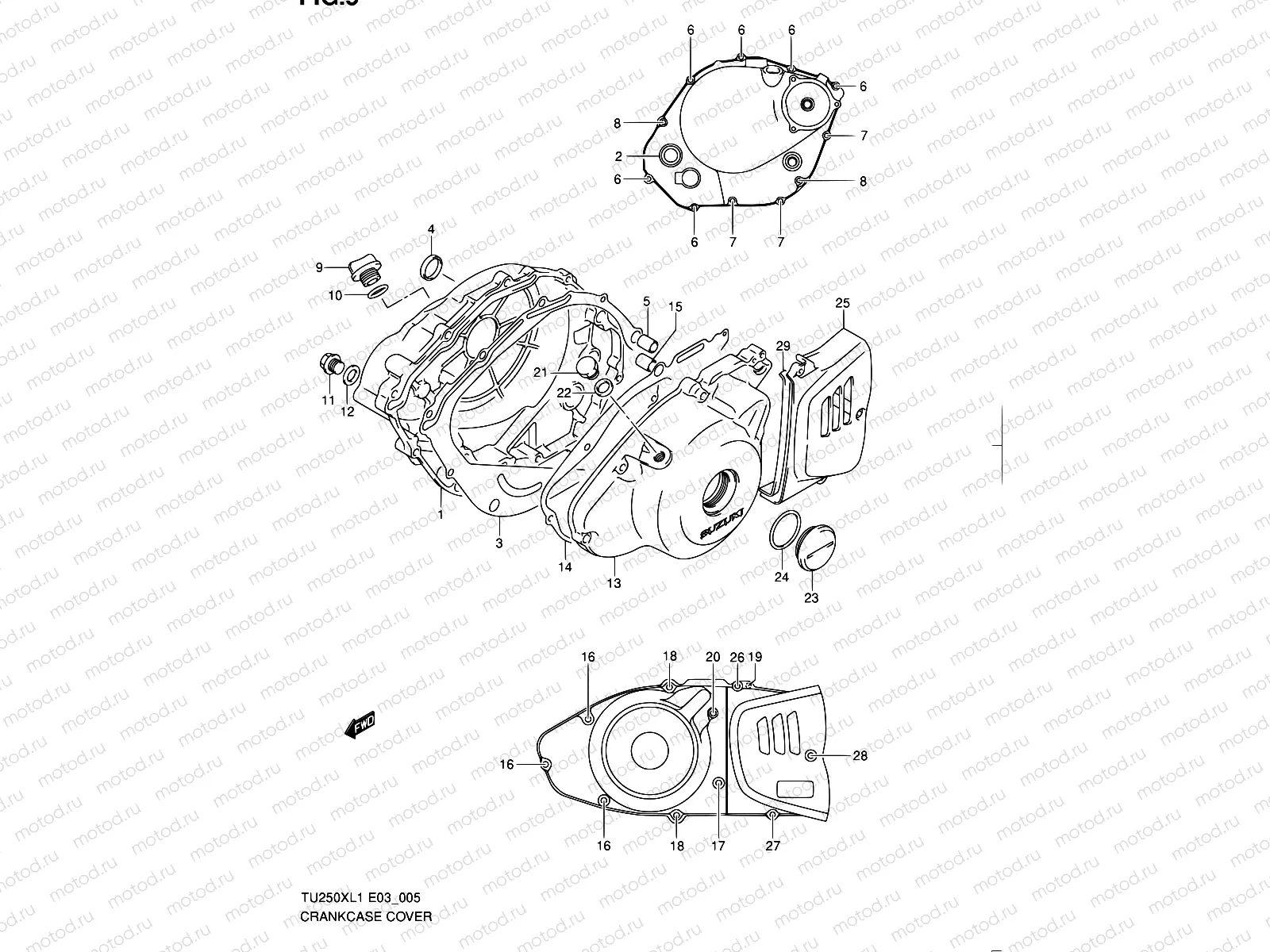 5 - CRANKCASE COVER