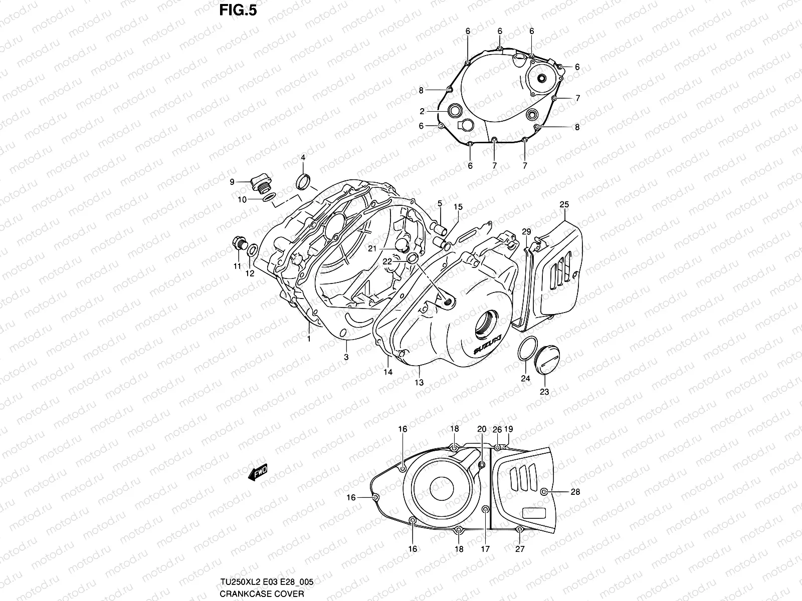 5 - CRANKCASE COVER