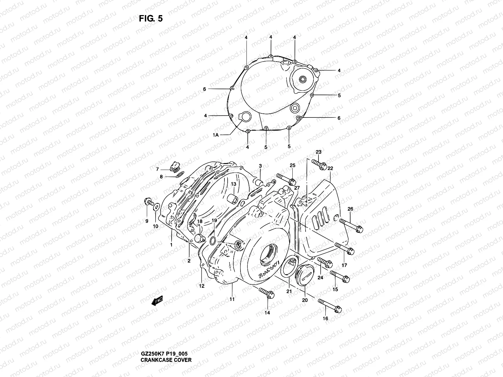 5 - CRANKCASE COVER