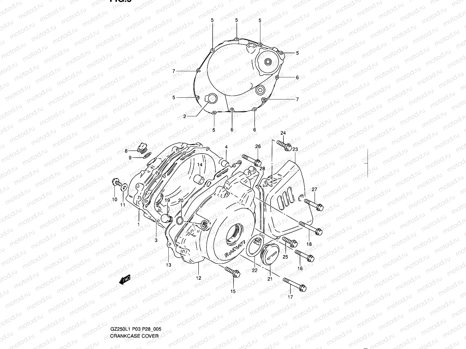 5 - CRANKCASE COVER
