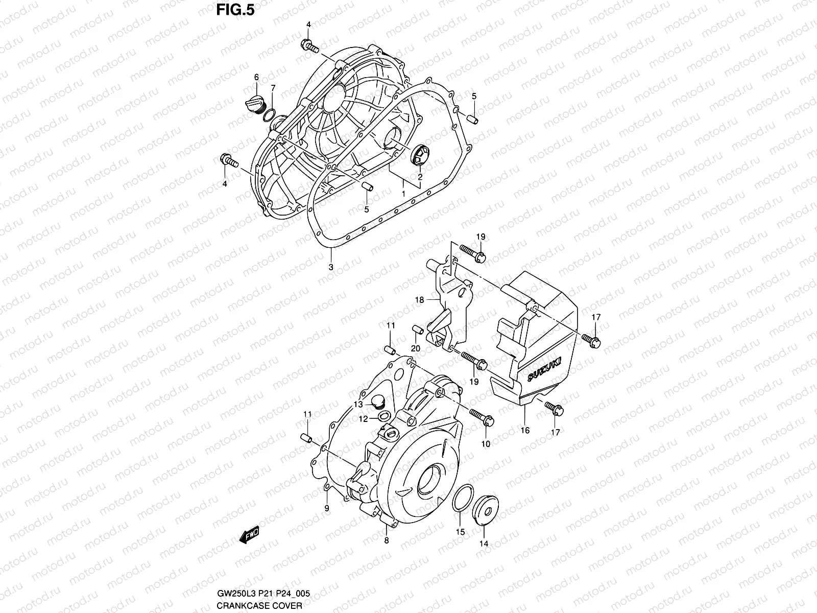 5 - CRANKCASE COVER