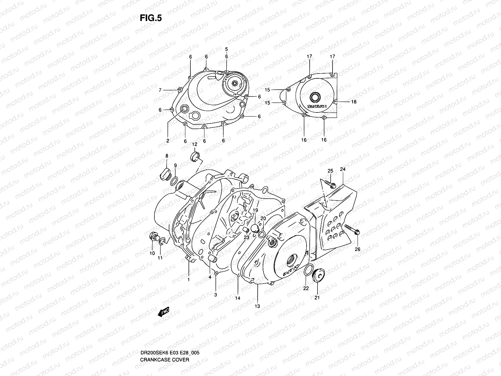 5 - CRANKCASE COVER