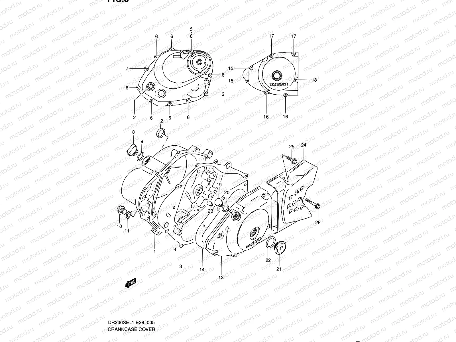 5 - CRANKCASE COVER