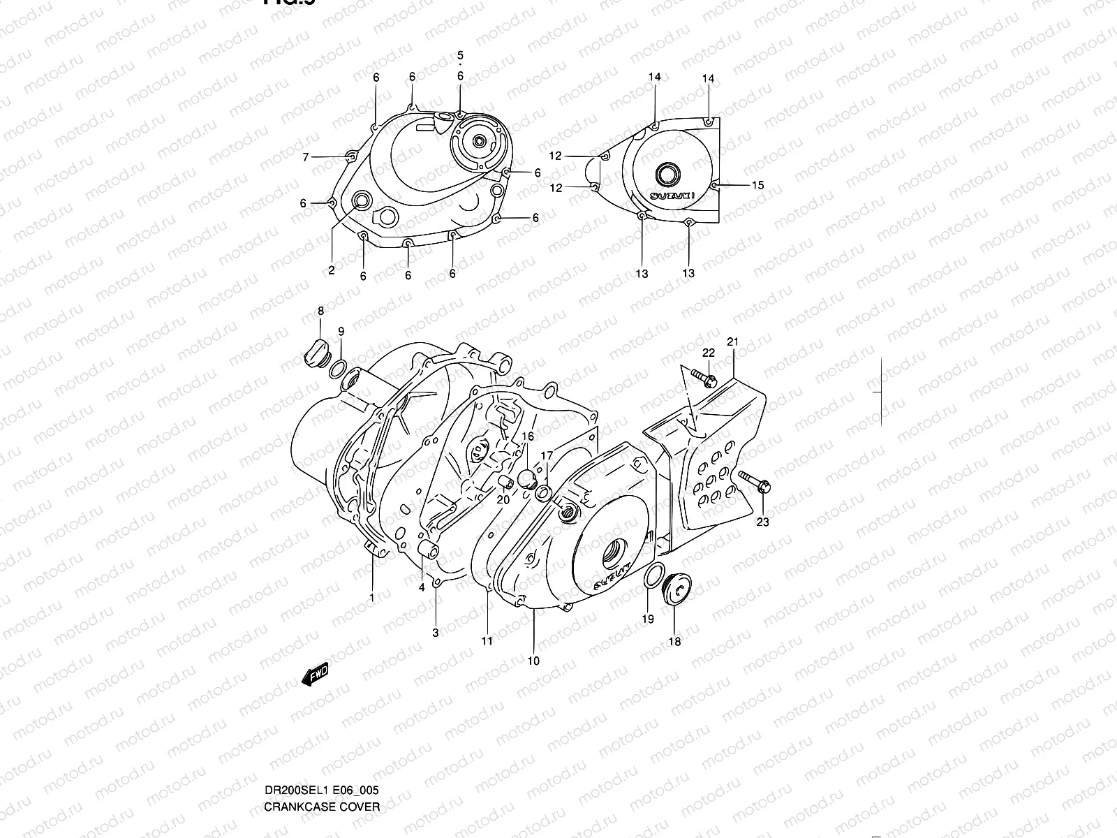 5 - CRANKCASE COVER