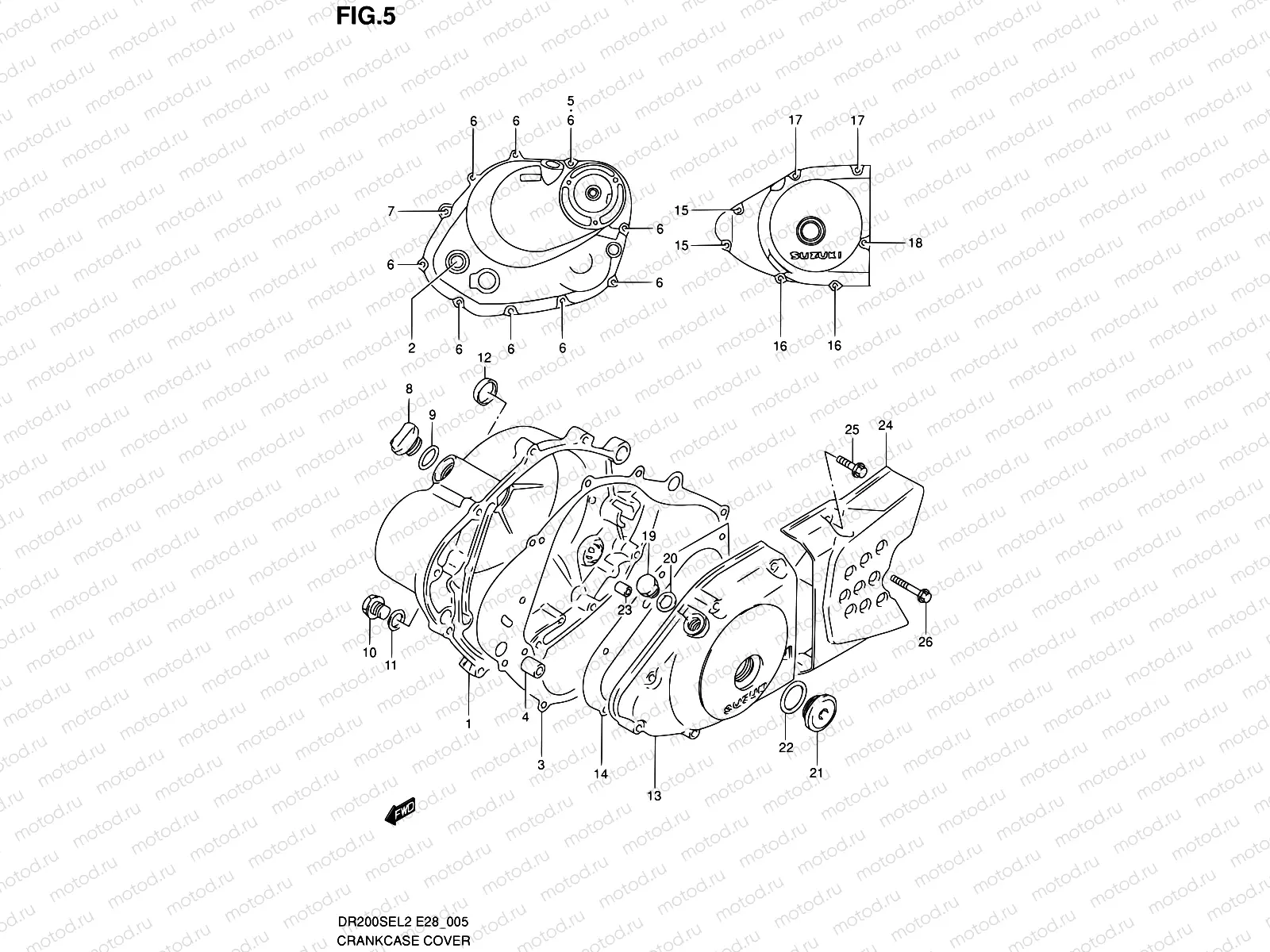 5 - CRANKCASE COVER