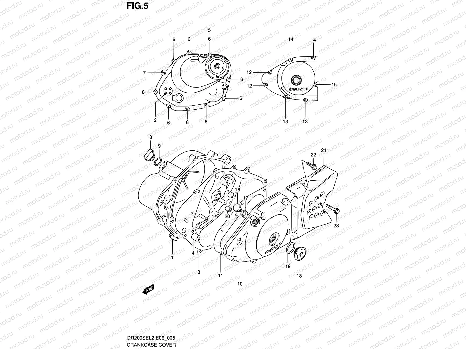 5 - CRANKCASE COVER