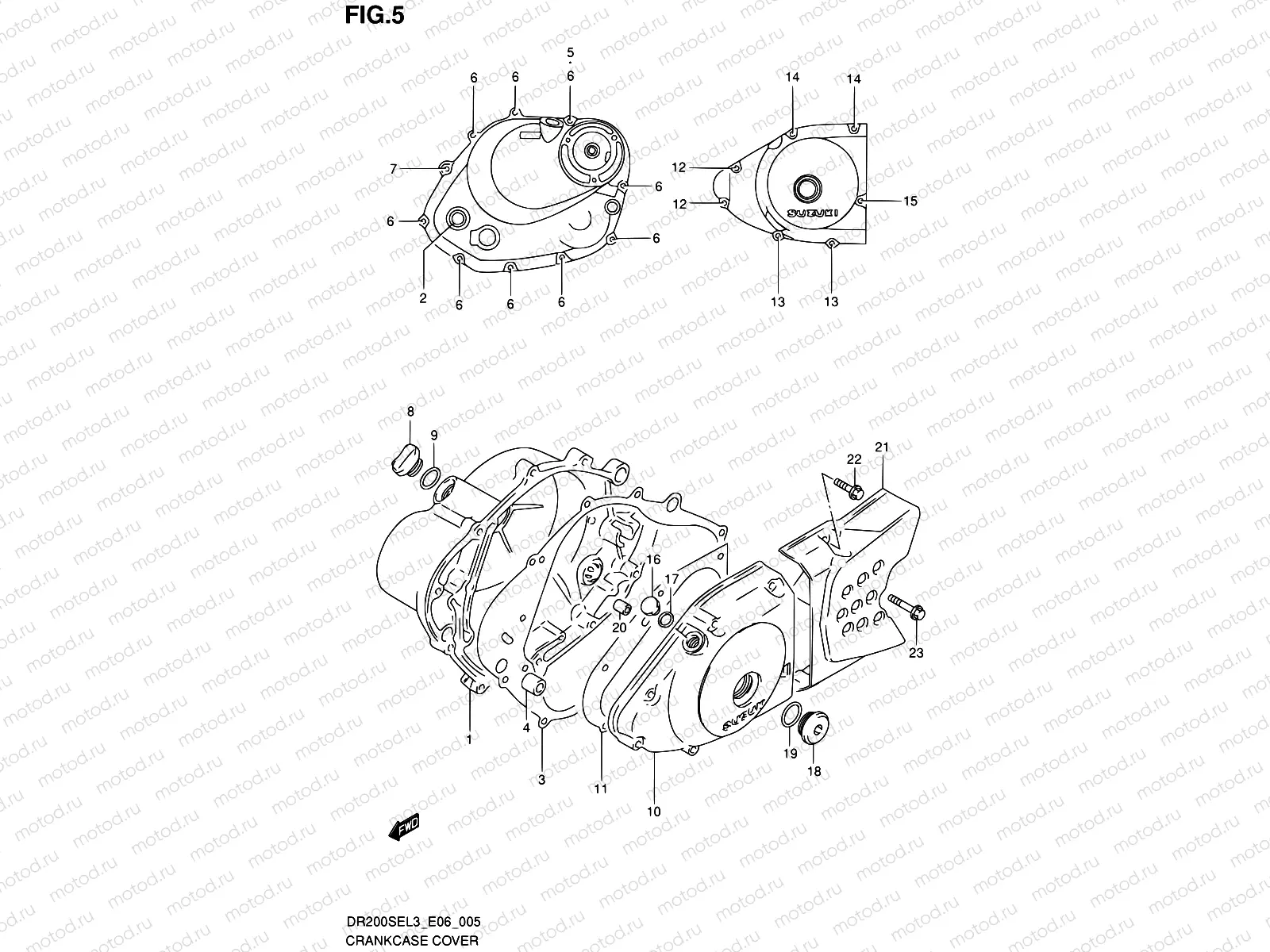 5 - CRANKCASE COVER