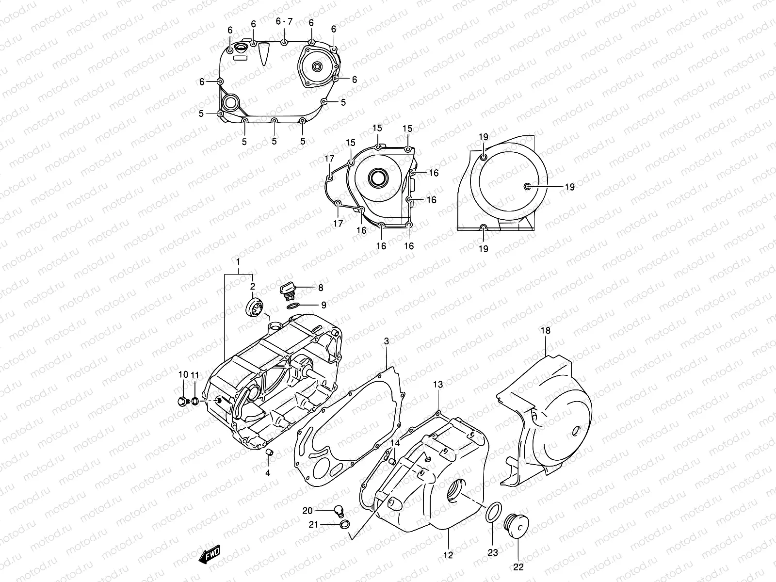 5 - CRANKCASE COVER