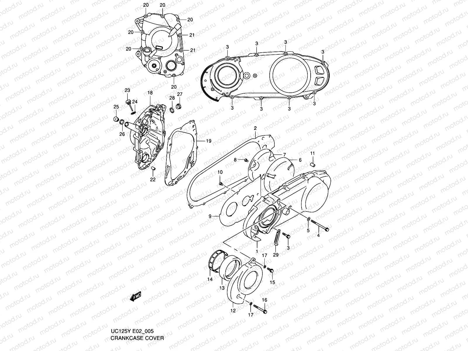 5 - CRANKCASE COVER