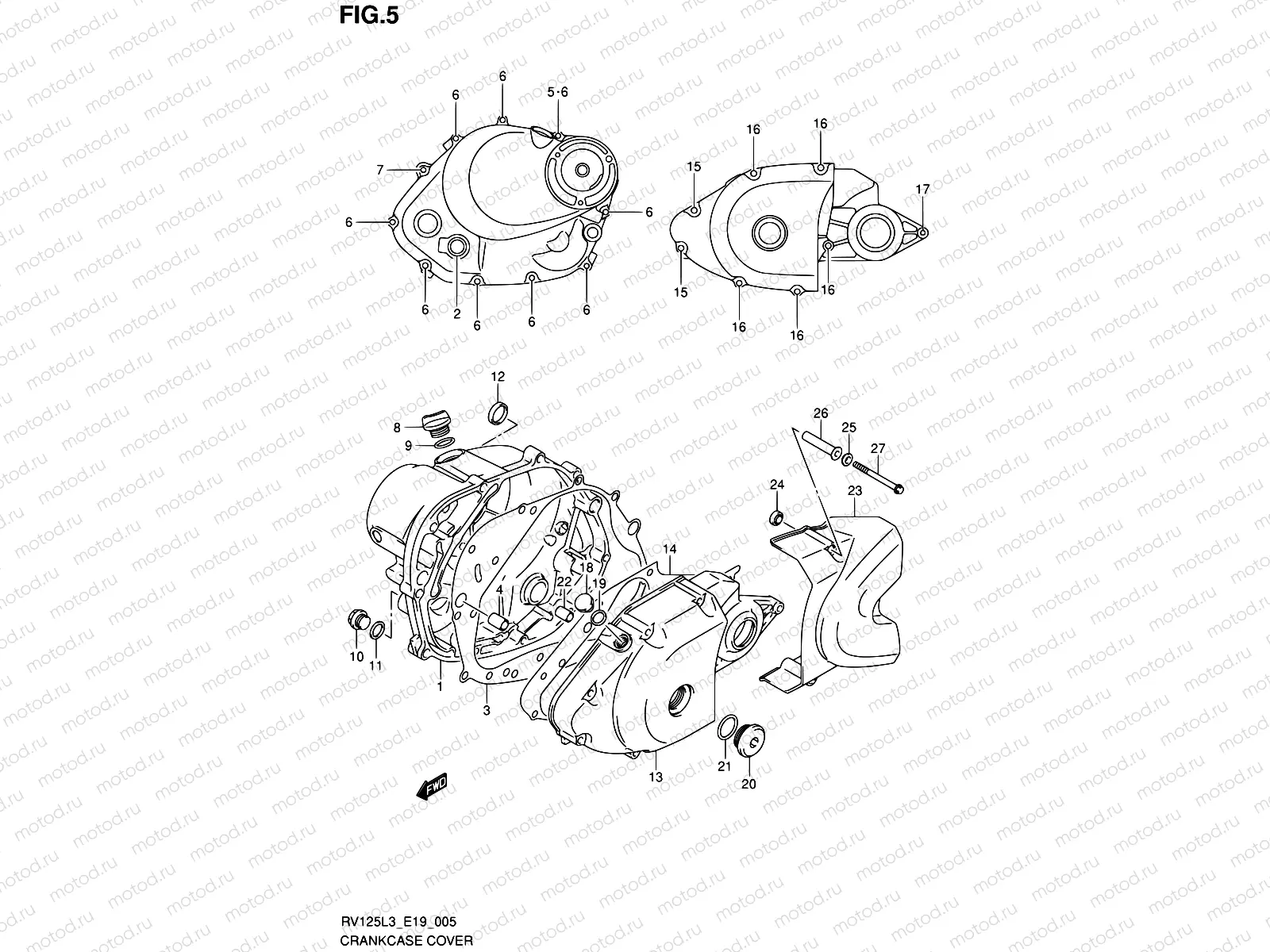 5 - CRANKCASE COVER