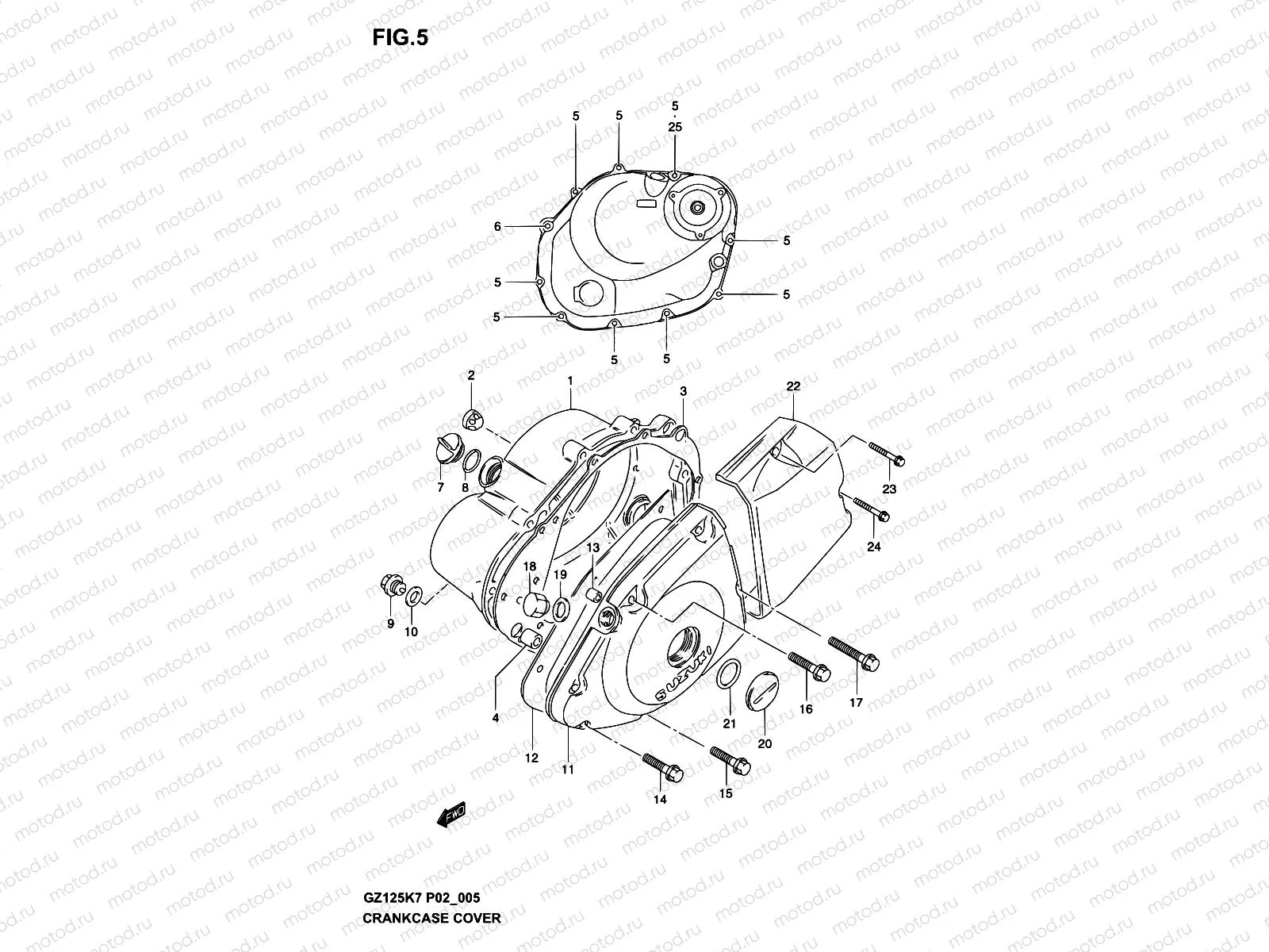 5 - CRANKCASE COVER