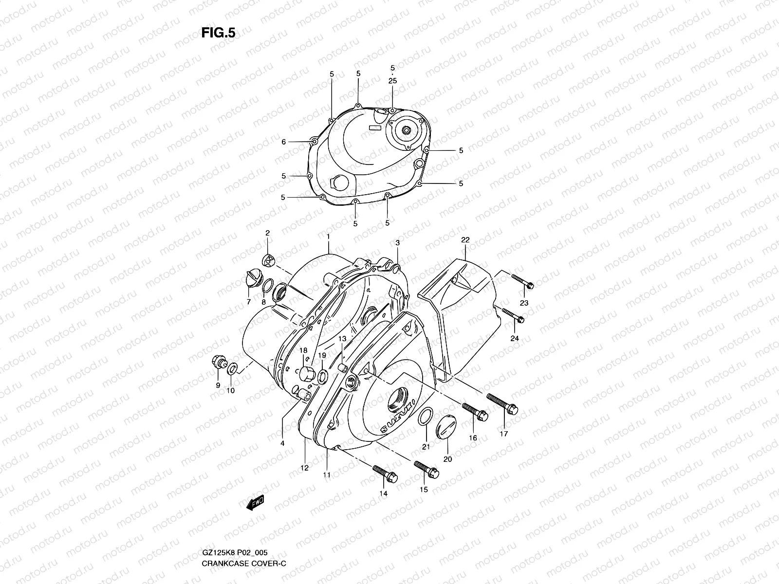 5 - CRANKCASE COVER