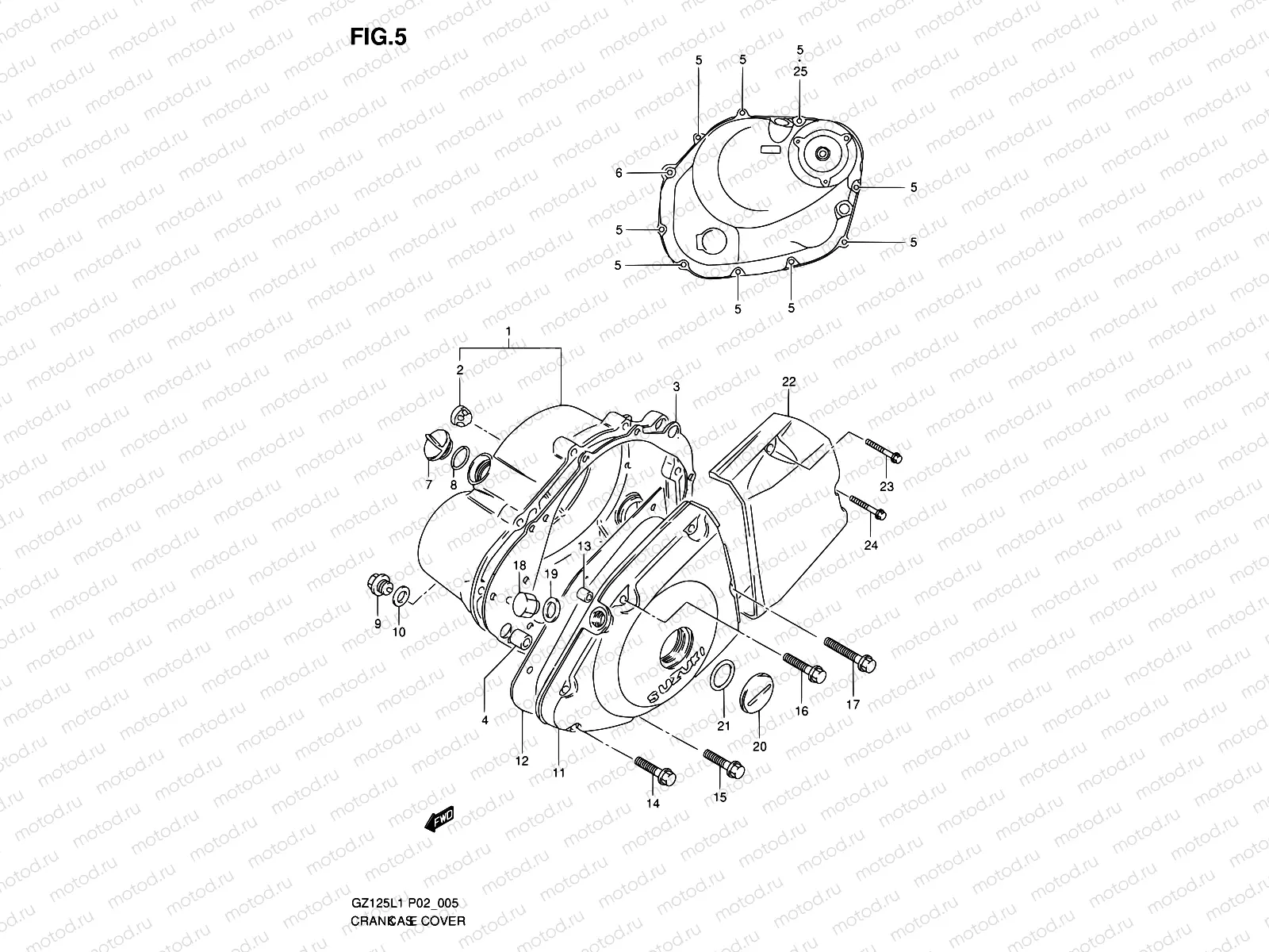 5 - CRANKCASE COVER