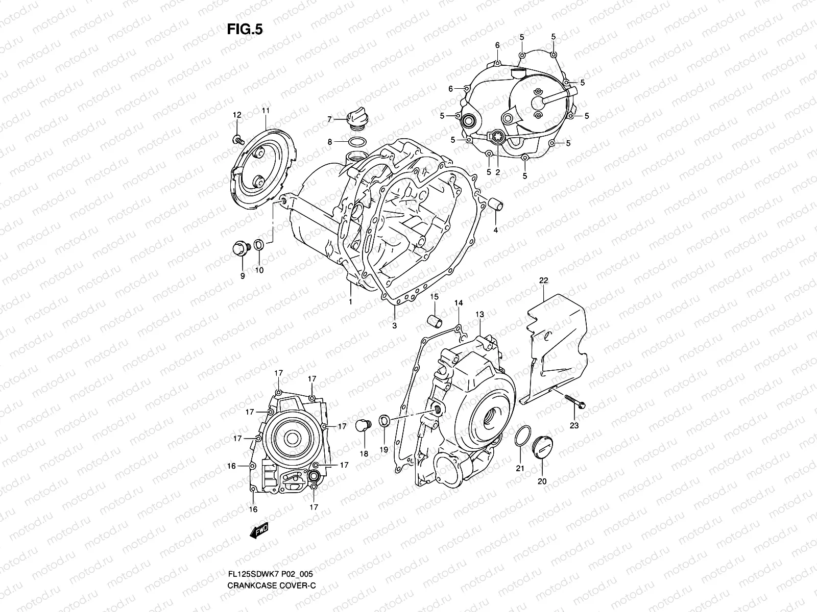 5 - CRANKCASE COVER