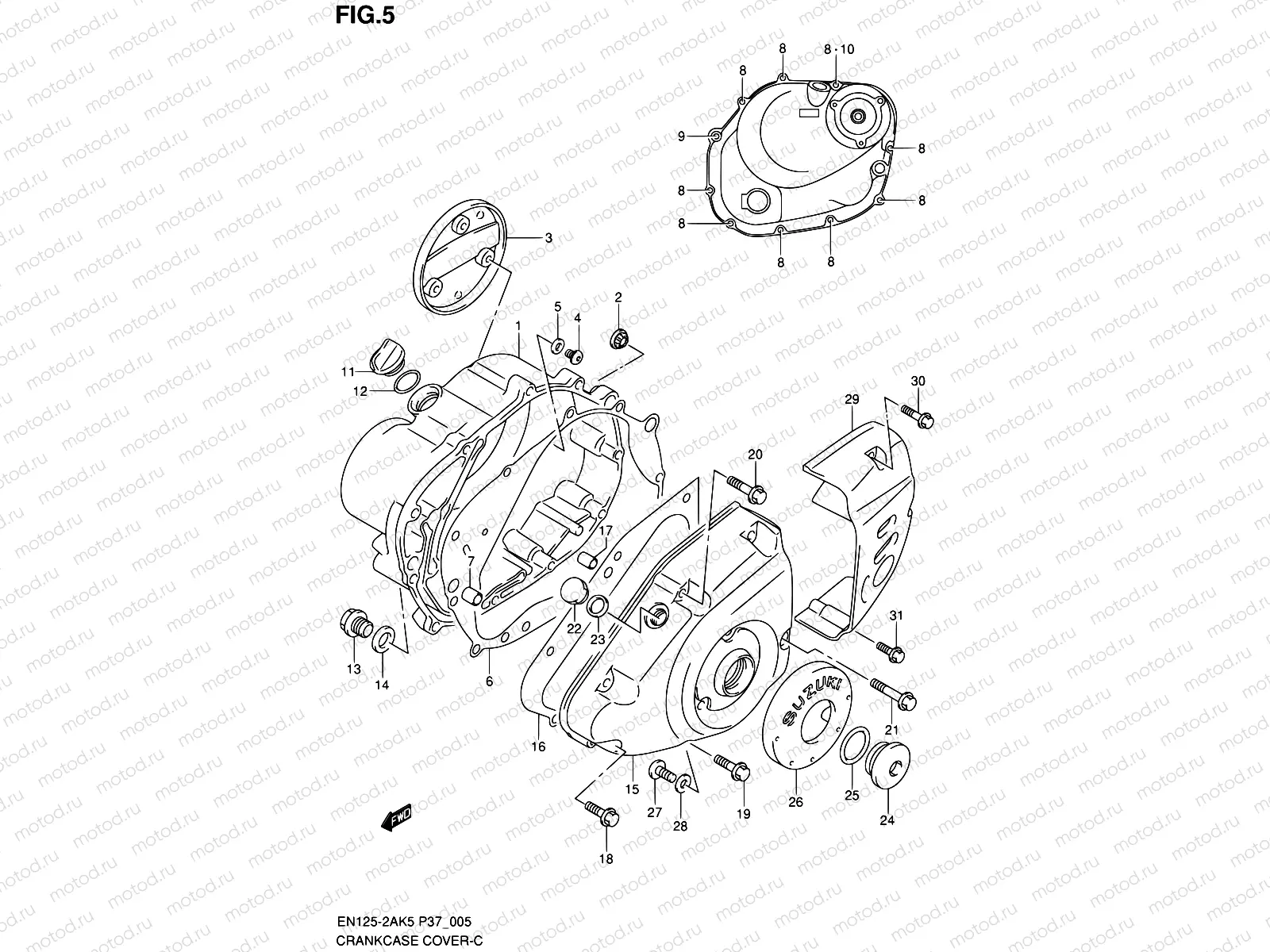 5 - CRANKCASE COVER