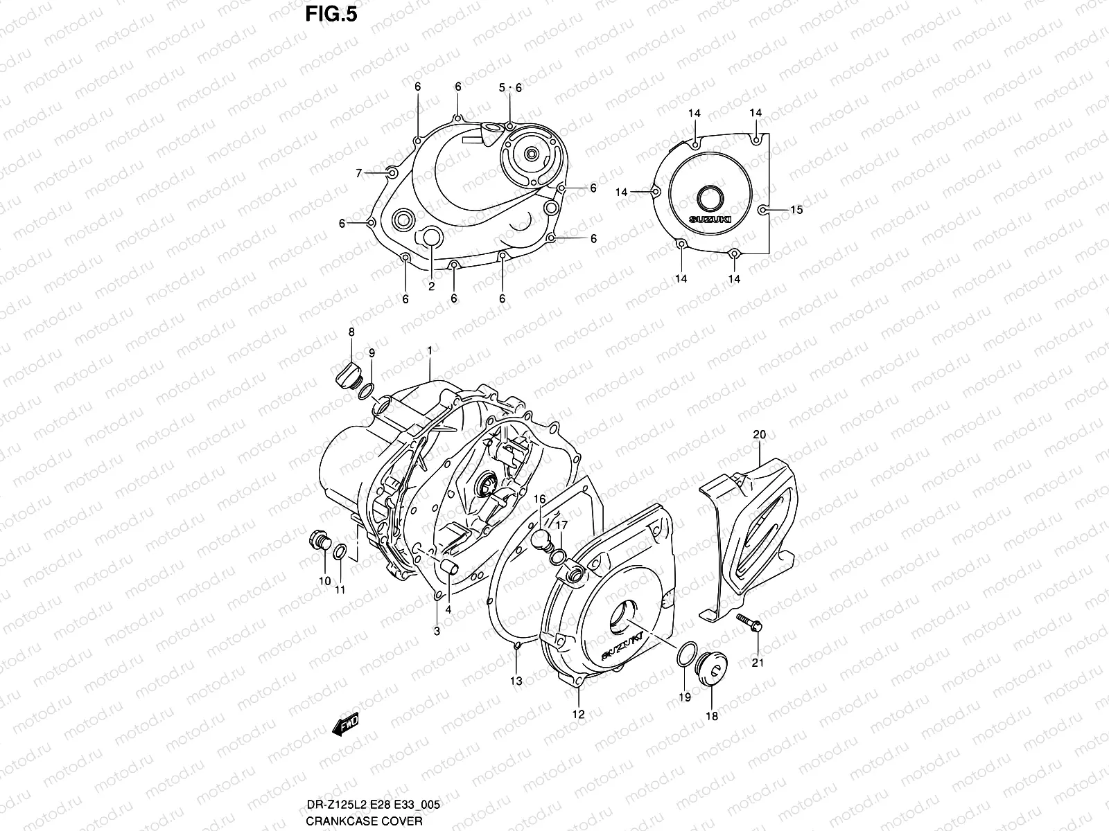 5 - CRANKCASE COVER