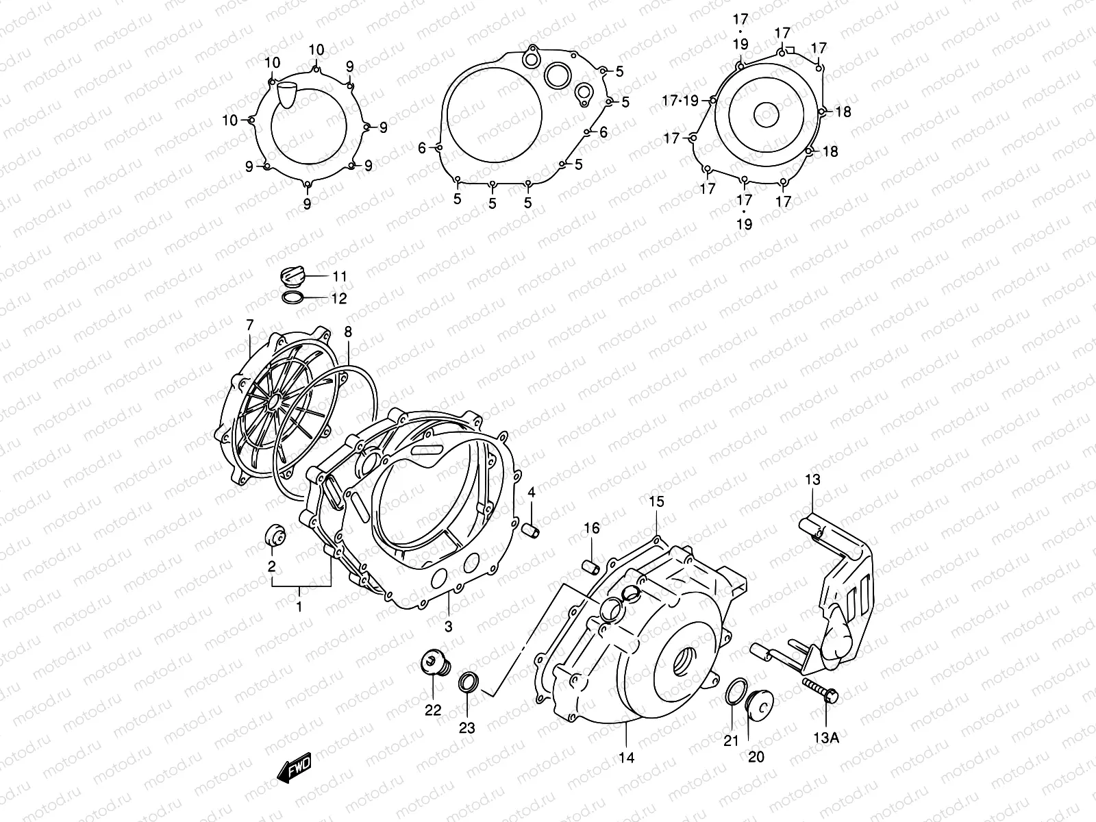 5 - CRANKCASE COVER