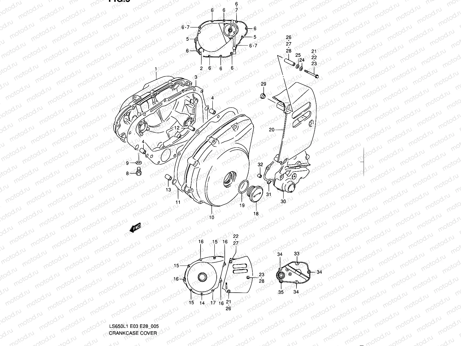 5 - CRANKCASE COVER