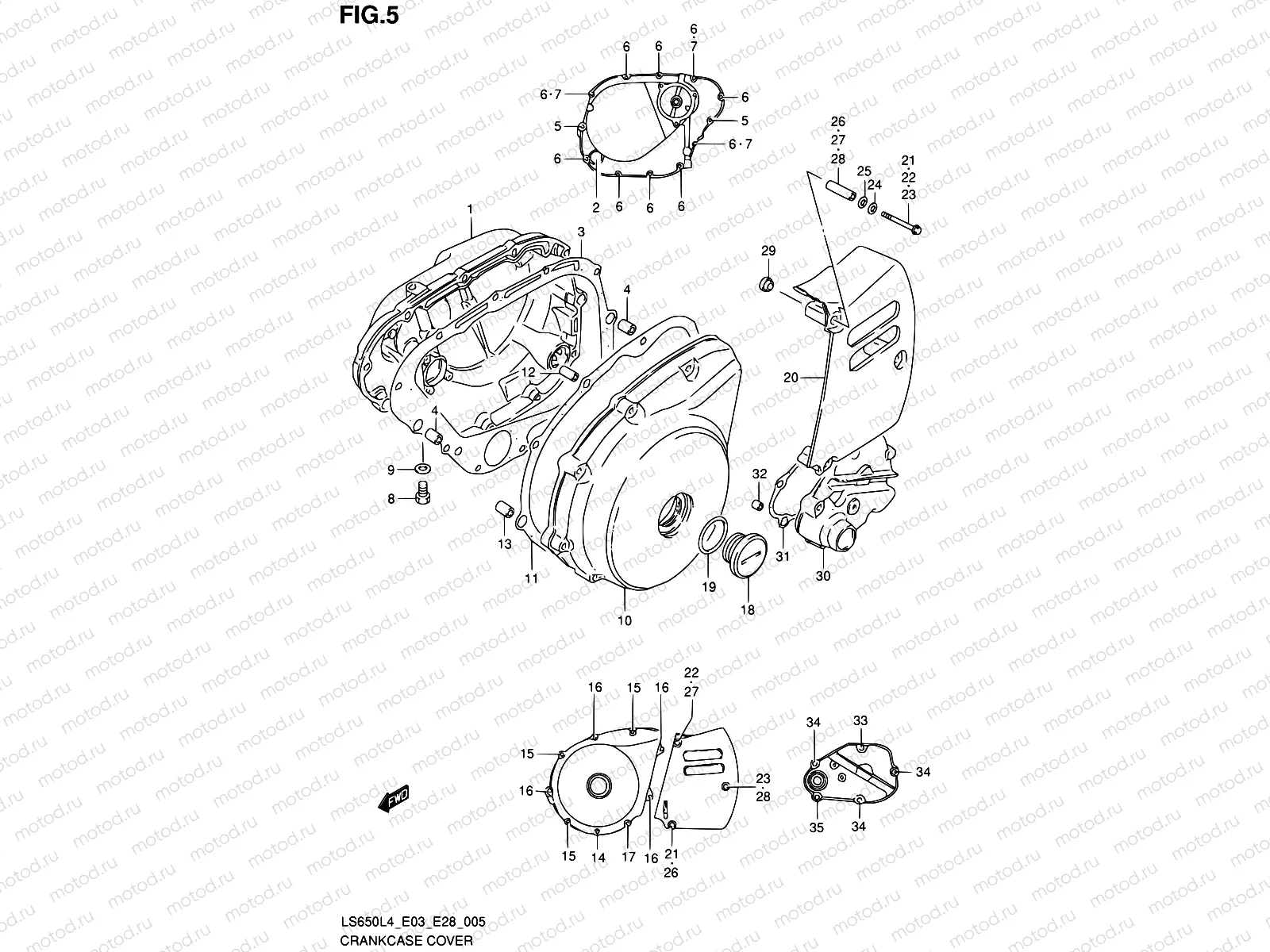 5 - CRANKCASE COVER