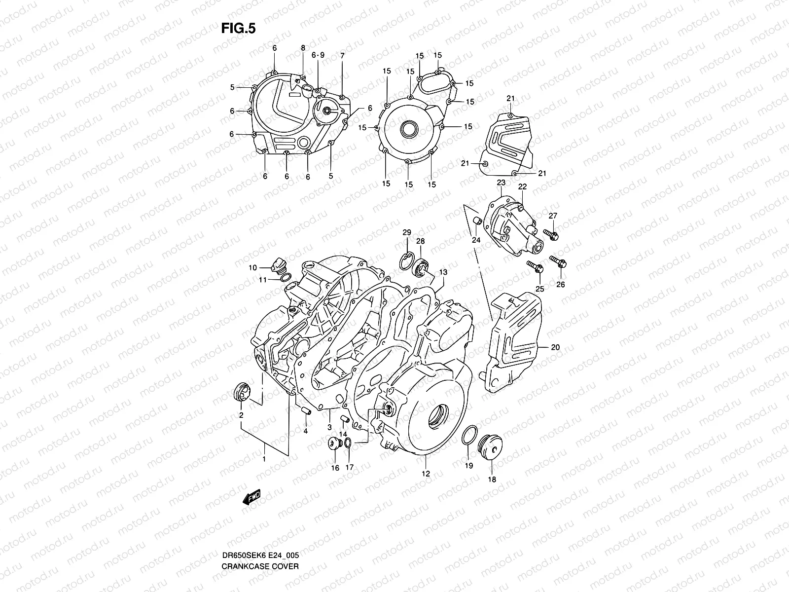5 - CRANKCASE COVER