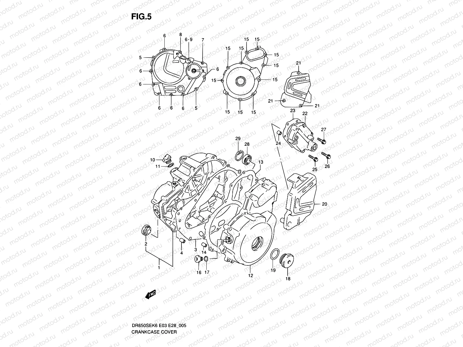 5 - CRANKCASE COVER