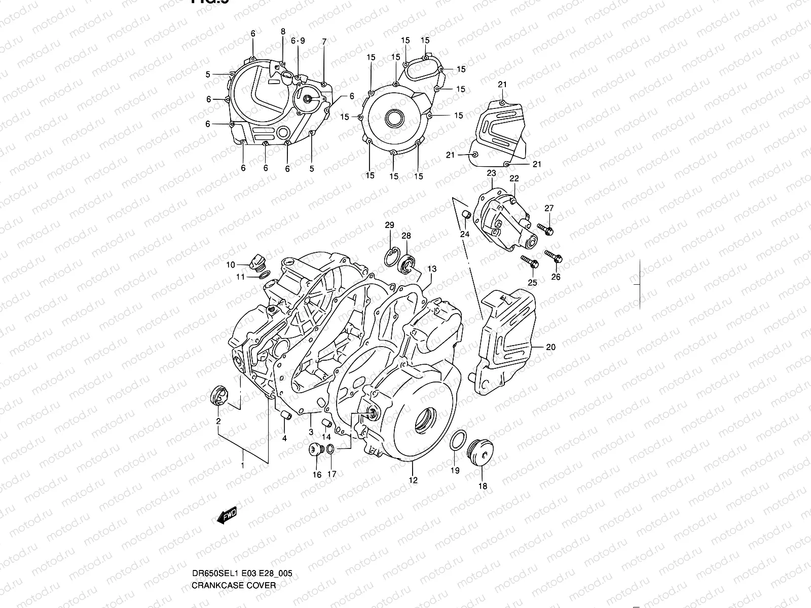 5 - CRANKCASE COVER
