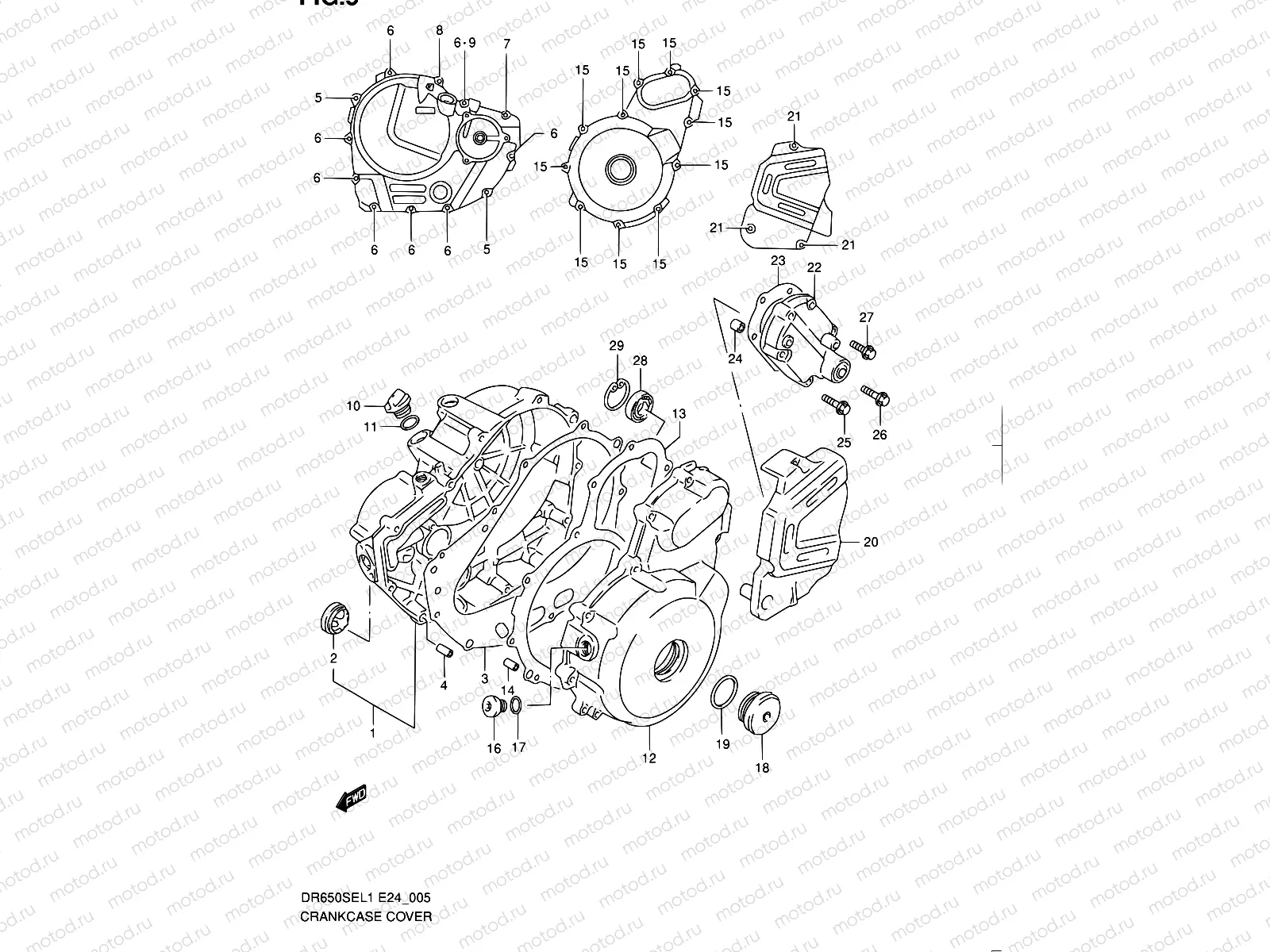 5 - CRANKCASE COVER