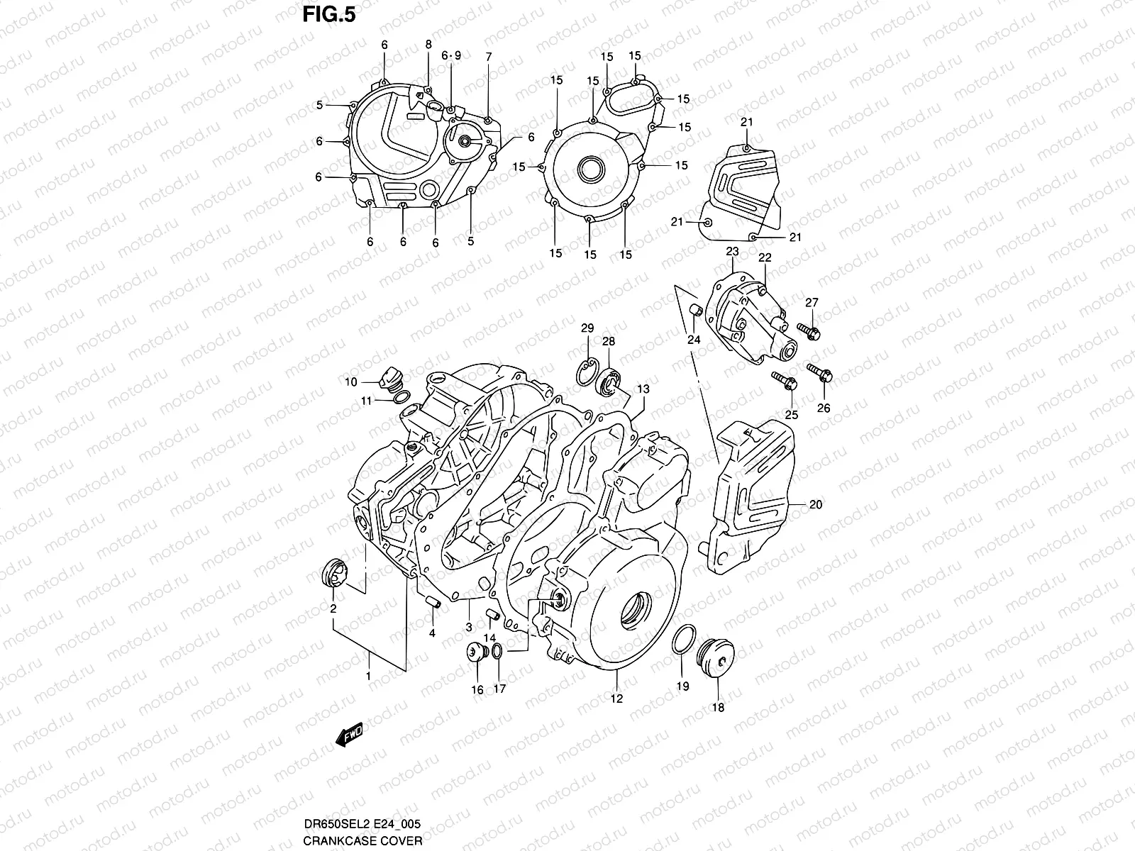 5 - CRANKCASE COVER