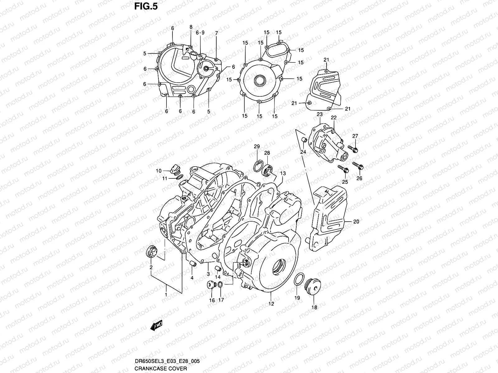 5 - CRANKCASE COVER