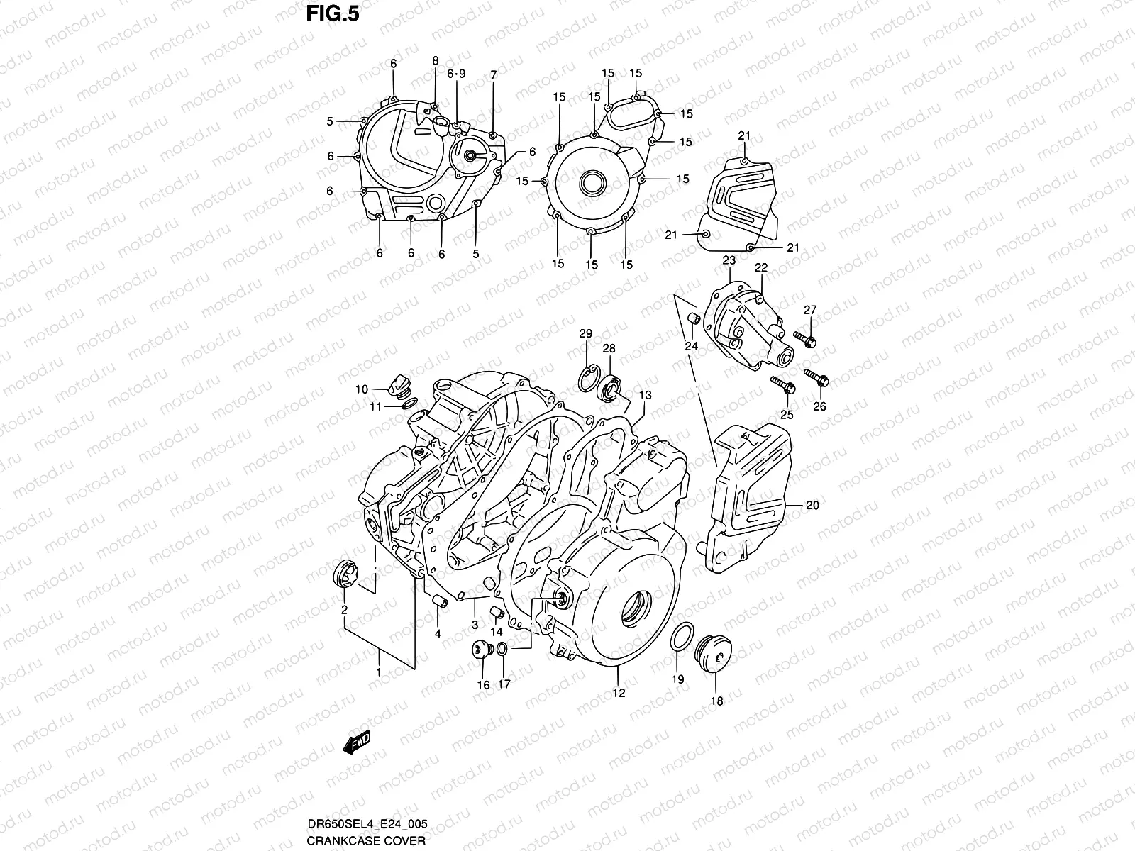 5 - CRANKCASE COVER