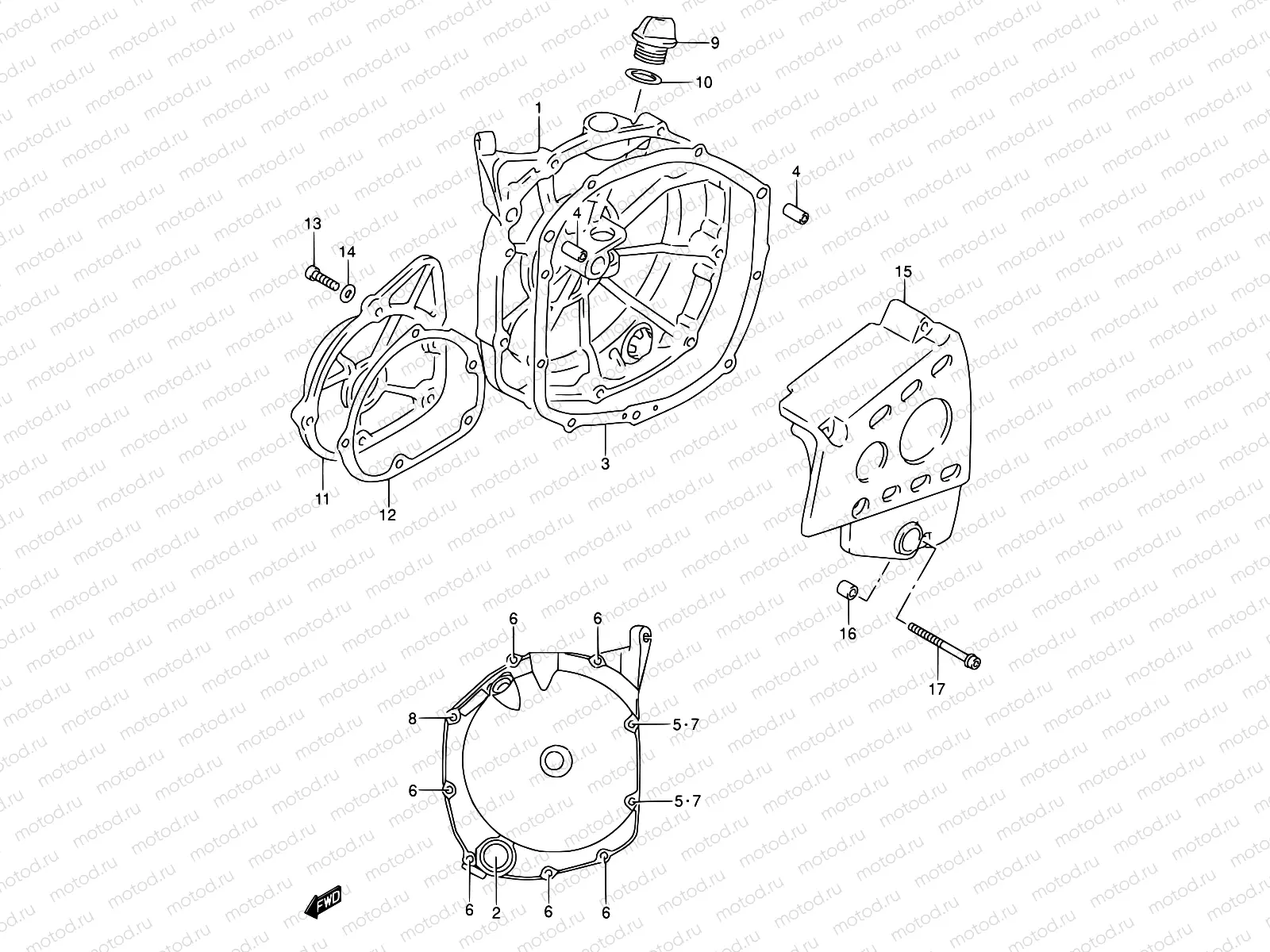 5 - CRANKCASE COVER