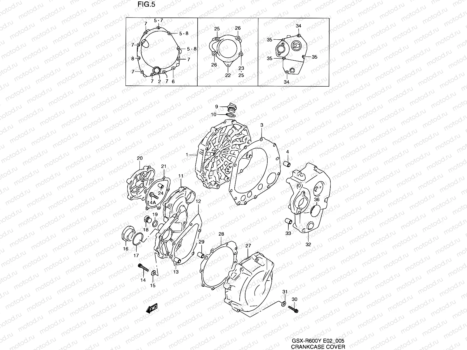 5 - CRANKCASE COVER
