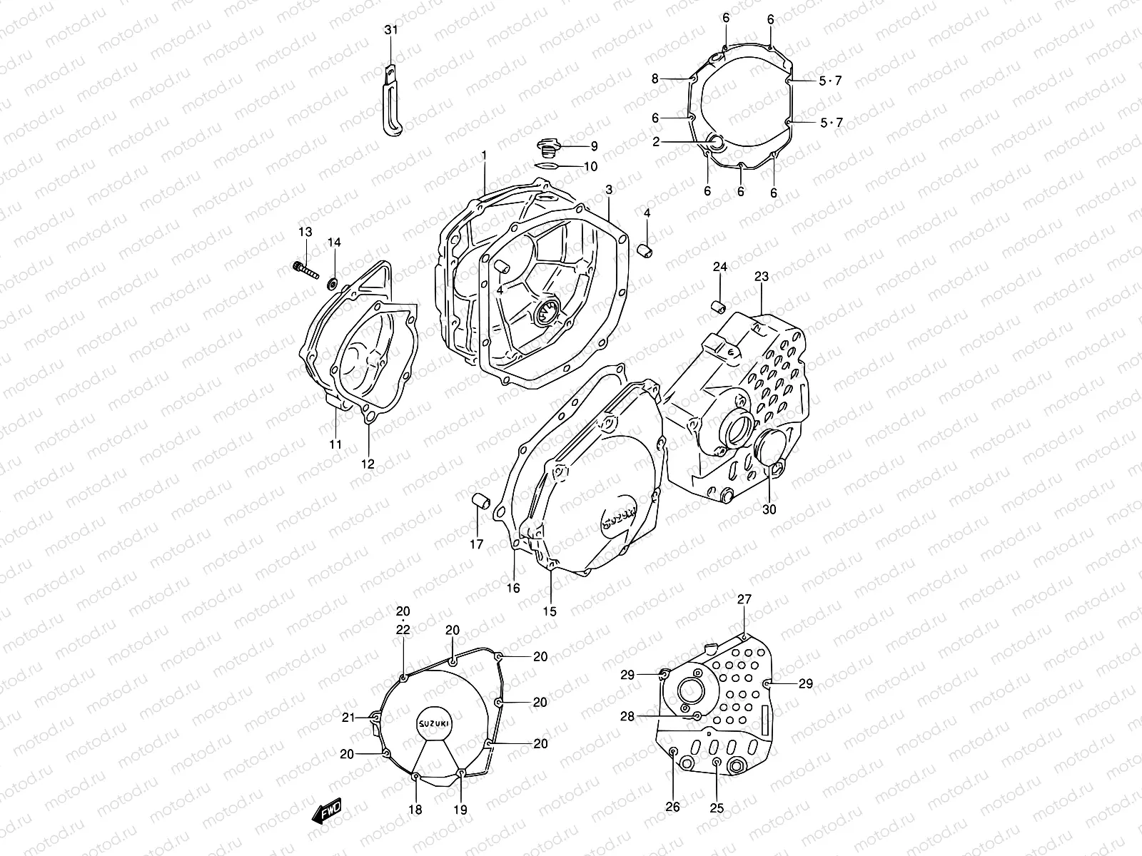 5 - CRANKCASE COVER